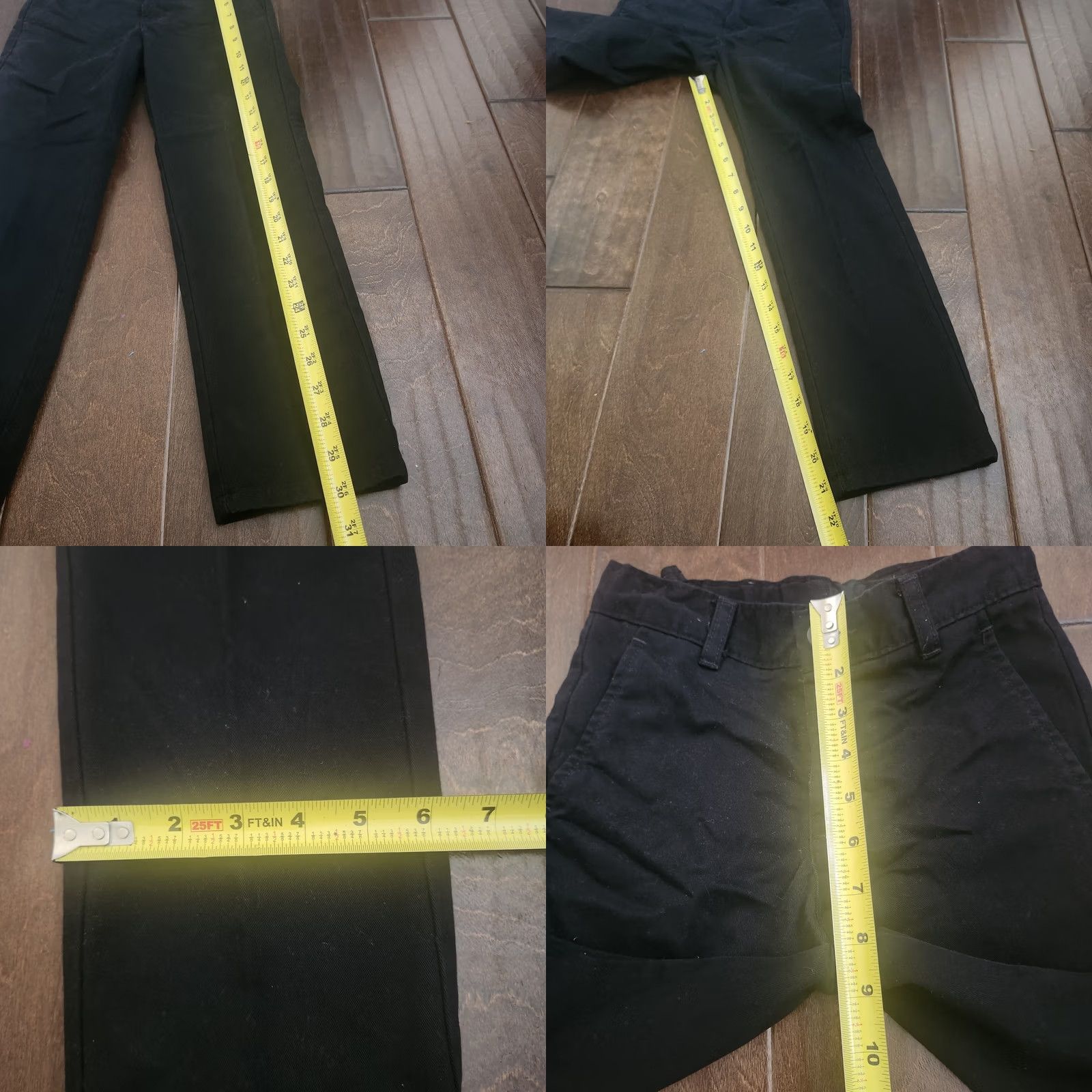 Izod IZOD Womens Black Chino Pants Size 8 Stretch Slim Fit Casual Work Size 30" / US 8 / IT 44 - 8 Thumbnail