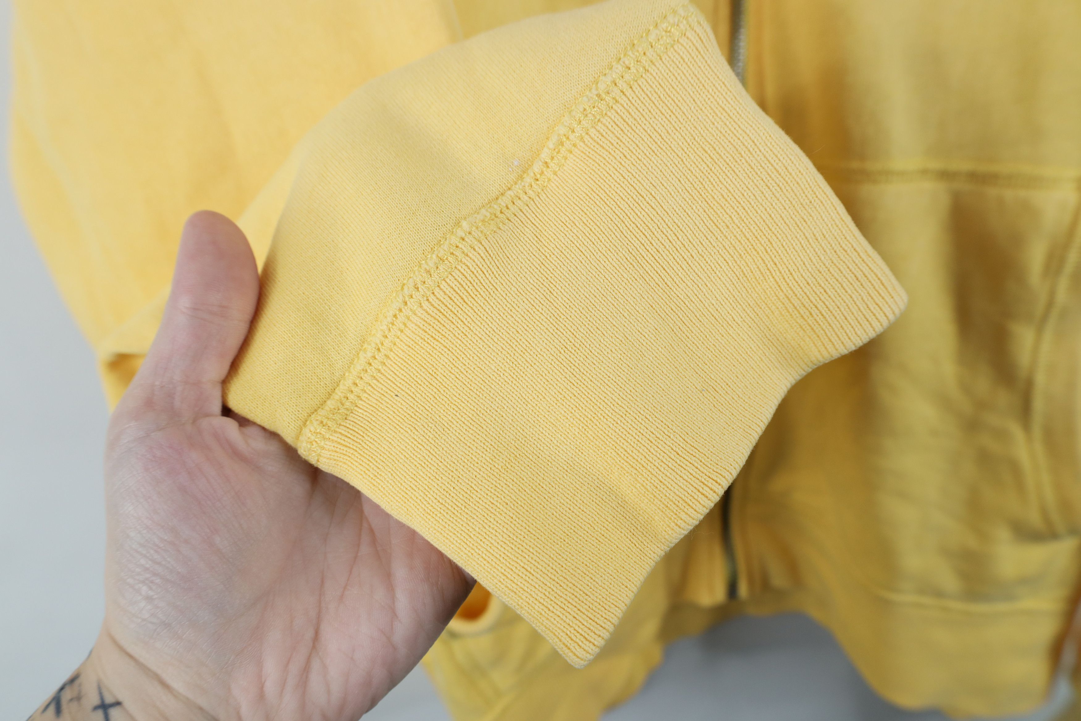 Ralph Lauren Vintage 90s Ralph Lauren Full Zip Hoodie Sweatshirt Yellow Size US XL / EU 56 / 4 - 8 Thumbnail