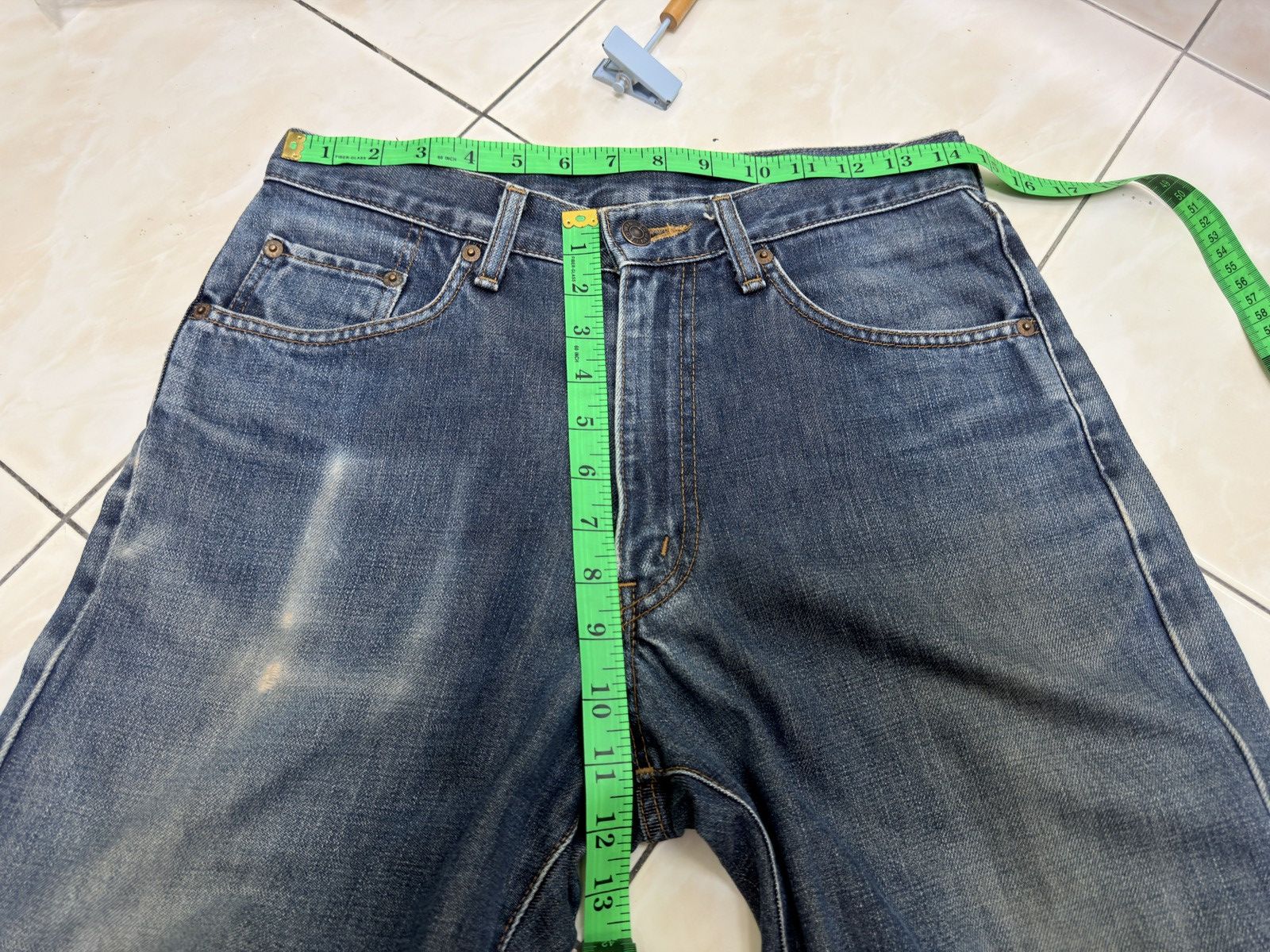 Edwin Vintage Edwin 503 Regular Distressed Fade Japanese Denim Size US 29 - 16 Thumbnail