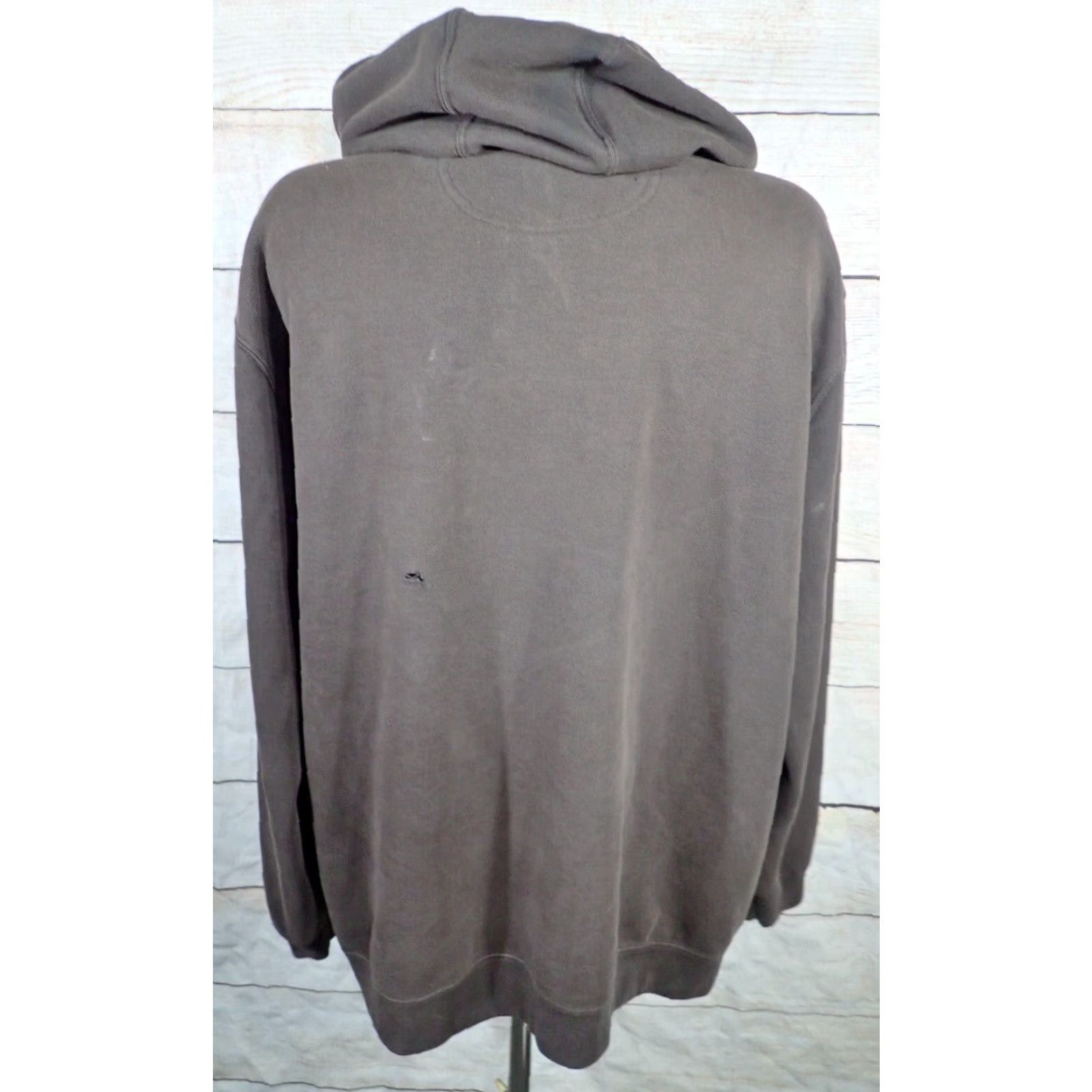 Carhartt VINTAGE Carhartt K122 Original Fit Midweight Zip Front Hoodie XL Tall Brown Mens Size US XL / EU 56 / 4 - 4 Thumbnail