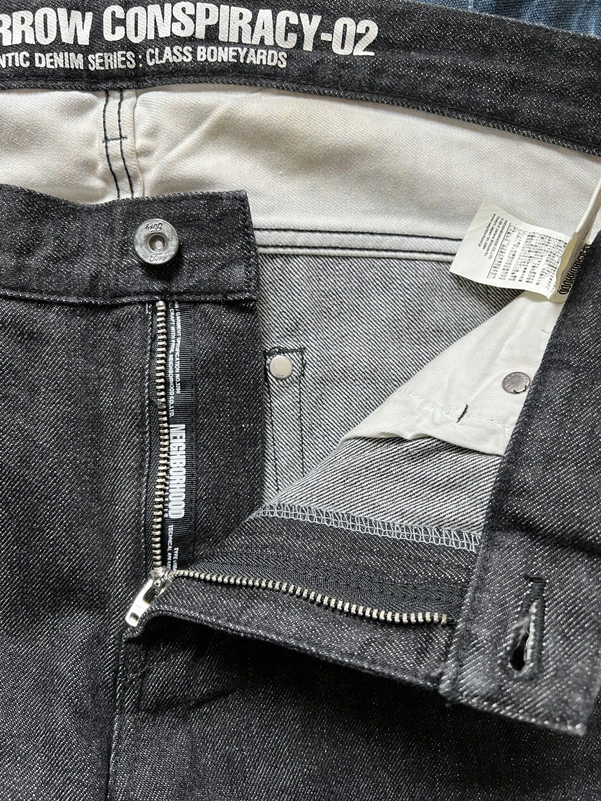 Neighborhood × Stussy Stussy x Neighborhood Boneyards Conspiracy Denim Jeans FW10 Size US 34 / EU 50 - 6 Thumbnail