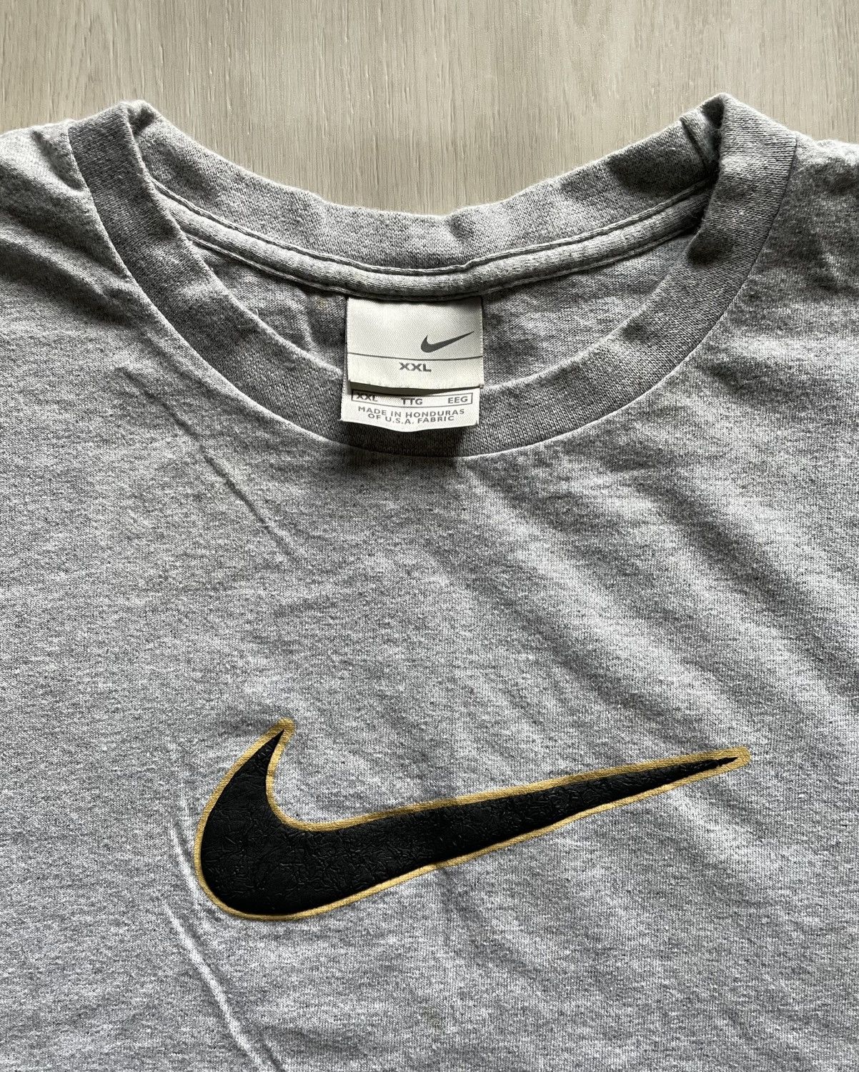 Nike Vintage Nike Big Logo 3D Puff Print Center Swoosh Sz 2XL Size US XXL / EU 58 / 5 - 1 Thumbnail