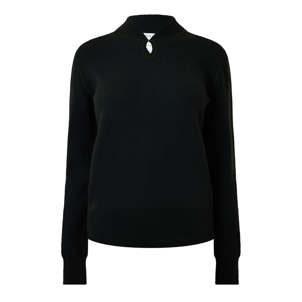 Bottega Veneta Bottega Veneta Keyhole Neck Long Sleeve Regular Fit Sweater Size M / US 6-8 / IT 42-44 - 2 Thumbnail