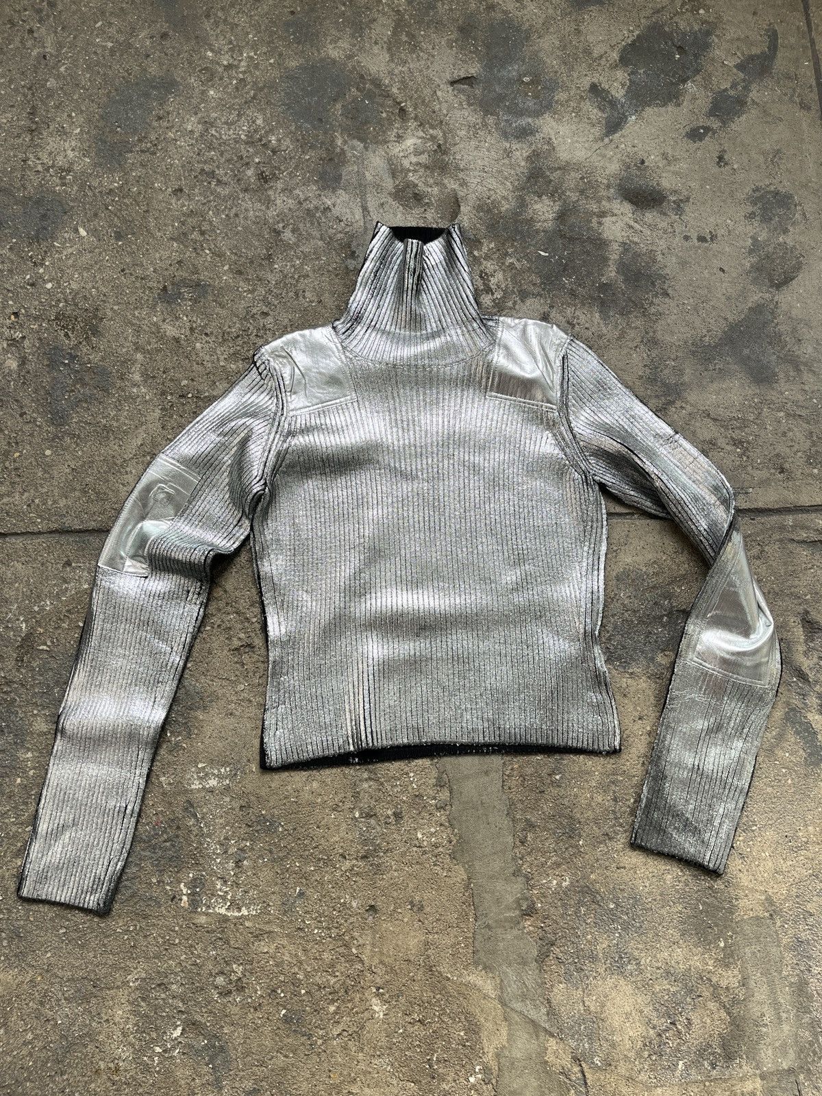 MM6 MM6 Maison Margiela Metallic Turtleneck (unisex) Size US L / EU 52-54 / 3 - 15 Thumbnail