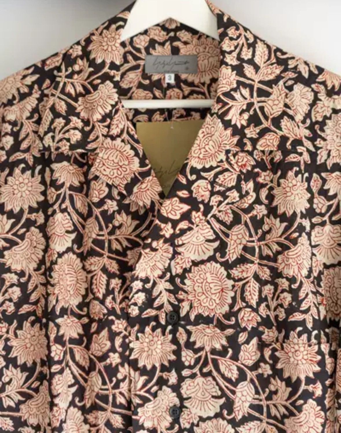 Yohji Yamamoto Yohji Yamamoto 22ss full printed floral short sleeved shirt Size US L / EU 52-54 / 3 - 3 Thumbnail