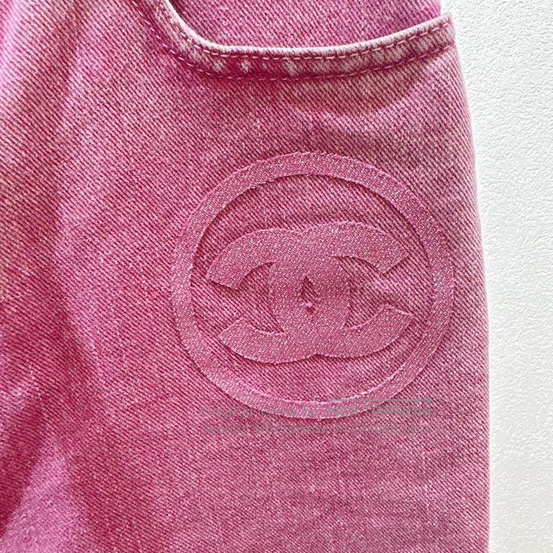 Chanel Chanel Pink old jeans Size 25" / US 0 / IT 36 - 4 Thumbnail