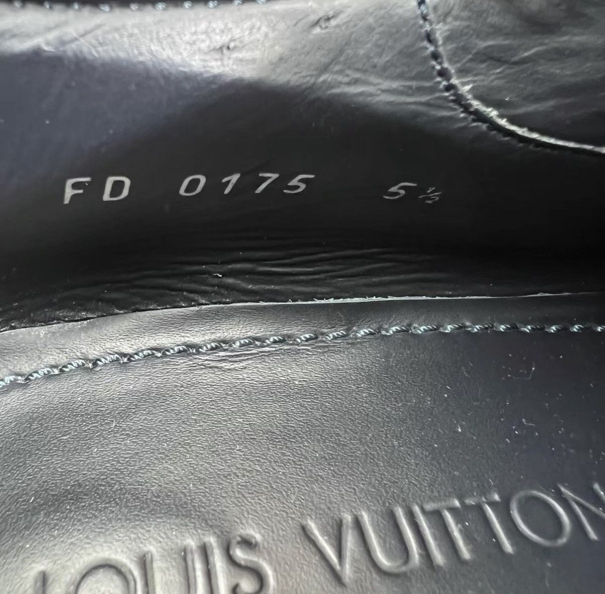 Louis Vuitton Louis Vuitton Blue Carved Derby Leather Shoes J41 Size US 6.5 / EU 39-40 - 6 Thumbnail