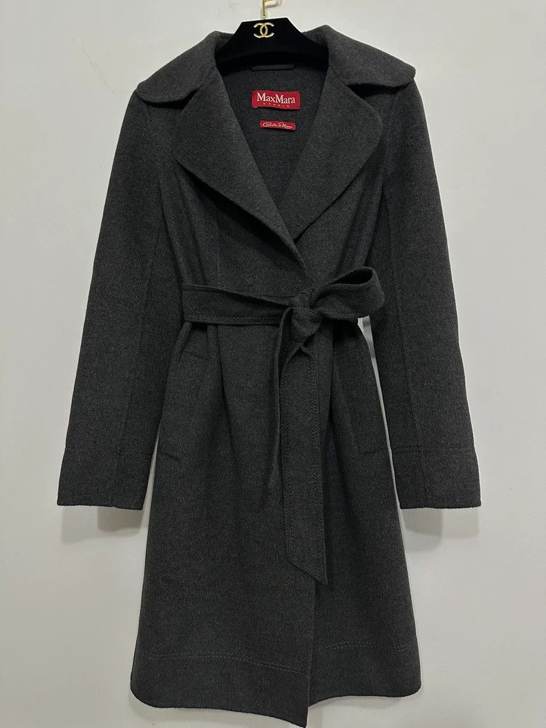 Max Mara Max Mara Studio black and grey hand-sewn coat Size S / US 4 / IT 40 - 1 Thumbnail