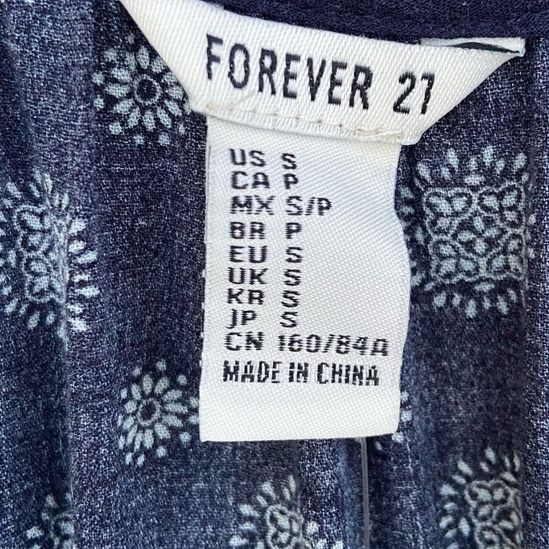 Forever 21 NWT Forever 21 Womens Small Front Tie Semi Sheer Blouse Size S / US 4 / IT 40 - 4 Thumbnail