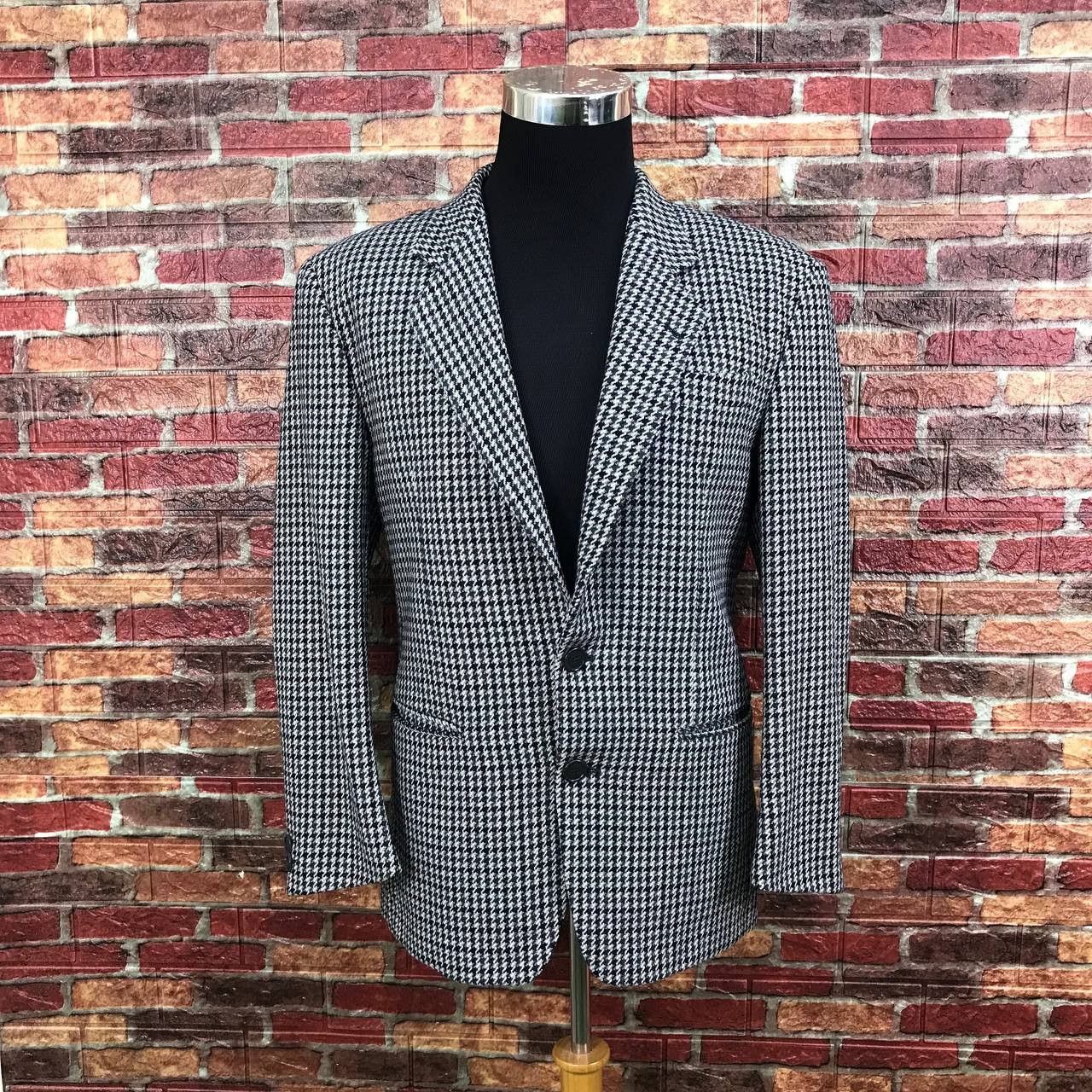 Valentino ITALIAN DESIGNER-OLIVER VALENTINO HOUDSTOOTH BLAZER Size 48R - 14 Thumbnail