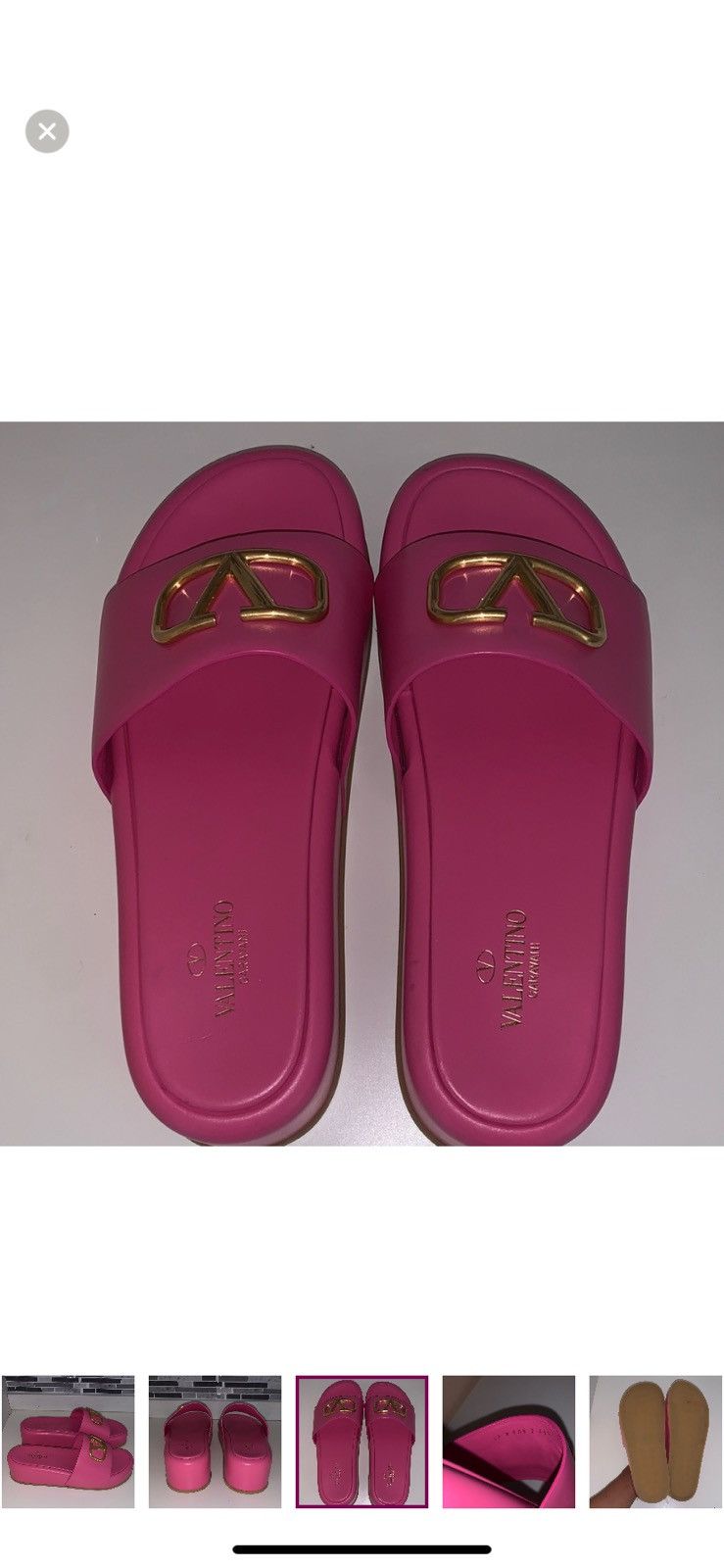 Valentino VALENTINO LOGO SANDALS SIZE 41.5 Size US 11.5 / IT 41.5 - 4 Thumbnail