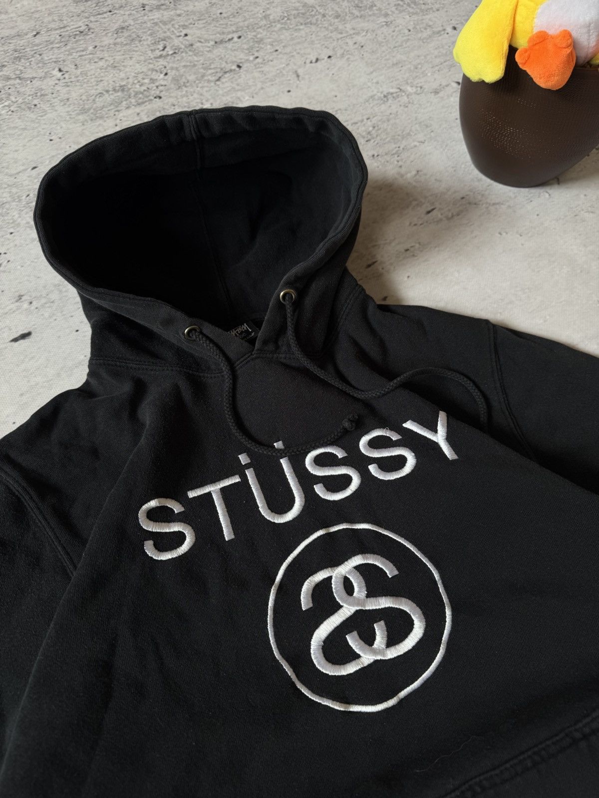 Stussy × Vintage STUSSY CENTER HUFT LOGO OVERSIZE BAGGY FIT HOODIE Size US L / EU 52-54 / 3 - 3 Thumbnail