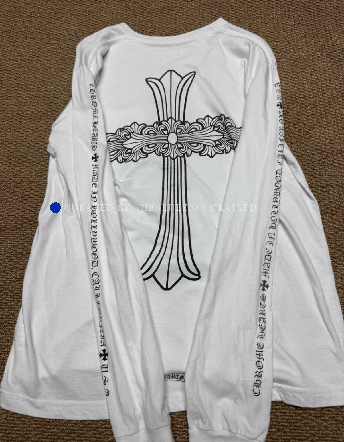 Chrome Hearts Sanskrit & Cross Vine Long Sleeve T-shirt Size US L / EU 52-54 / 3 - 1 Thumbnail