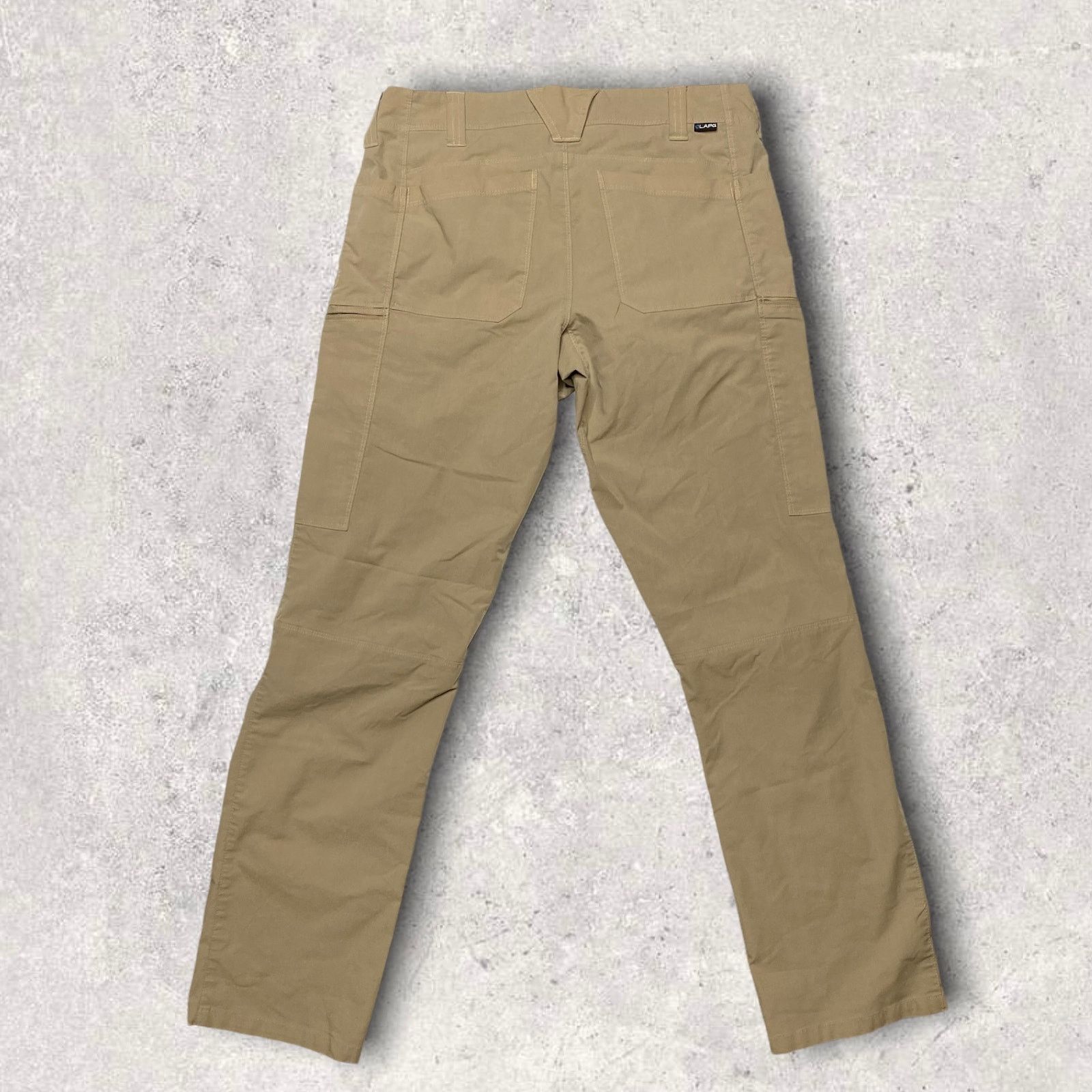 image of Crazy Vintage Y2K Lapg Tactical Pants Straight Fit Tan, Men's (Size 34)