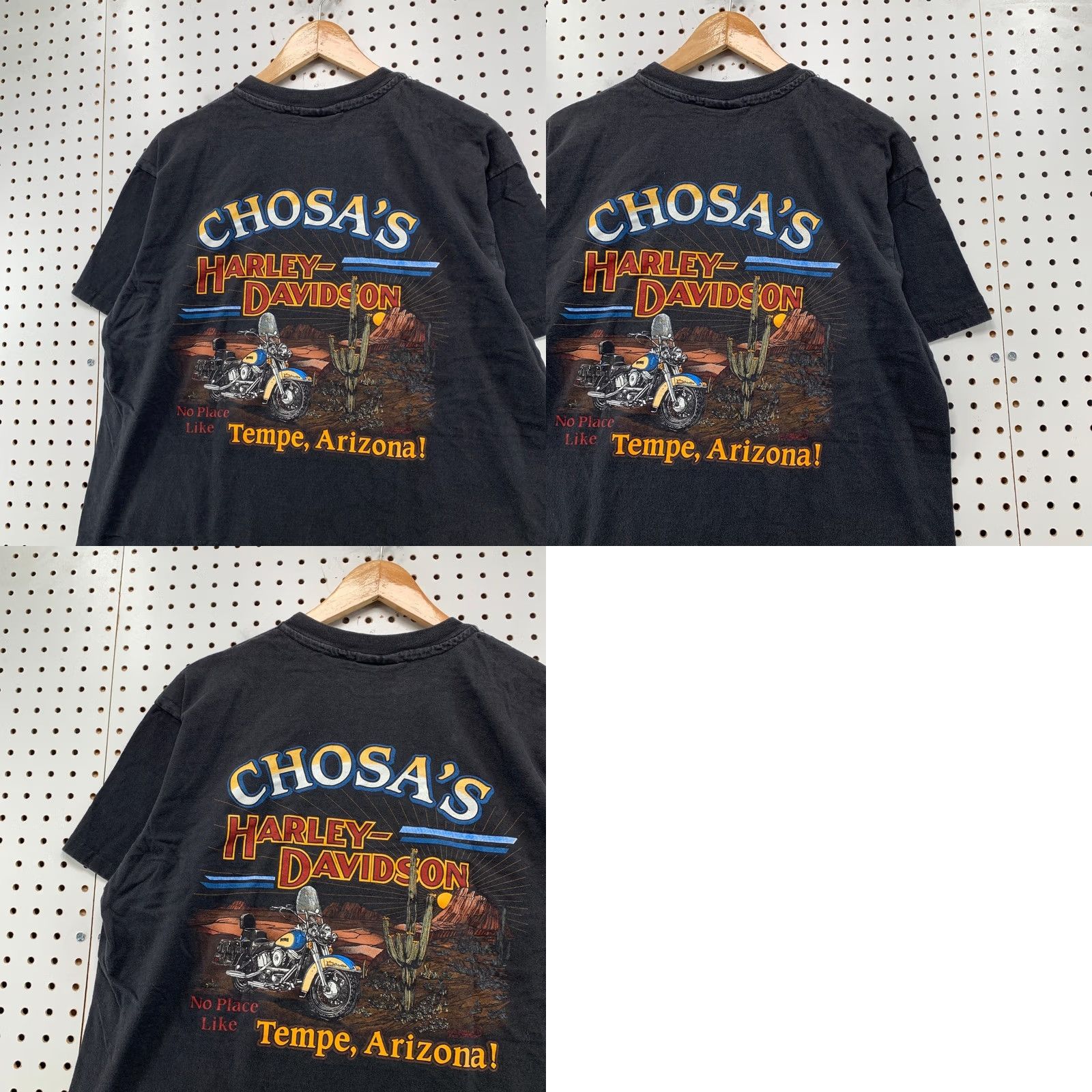 Harley Davidson VINTAGE Harley-Davidson T Shirt Men XL Black Cruisin 90s Tempe Arizona USA Mens Size US XL / EU 56 / 4 - 10 Thumbnail