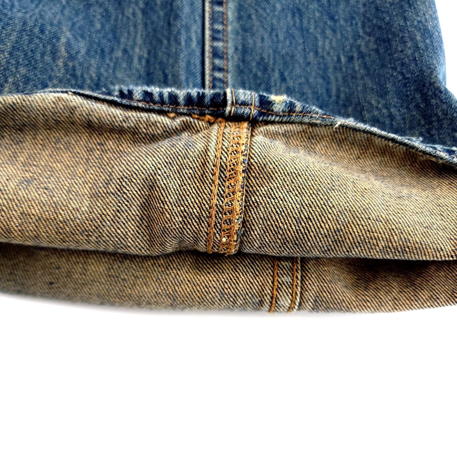American Eagle Outfitters American Eagle Distressed Blue Brown Whiskering Stone Wash D Size US 40 / EU 56 - 14 Thumbnail