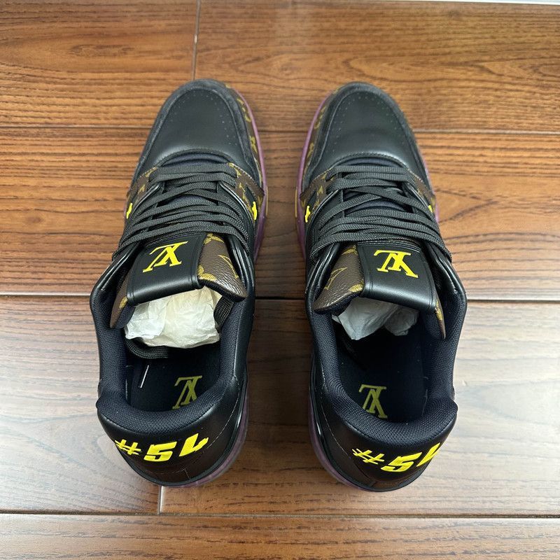 Louis Vuitton Louis Vuitton Trainer Casual Sneakers in Purple and Gold -2 Size US 9.5 / EU 42-43 - 9 Thumbnail