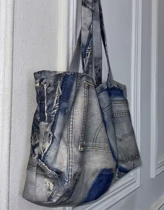 Japanese Brand printed denim shoulder bag Size ONE SIZE - 2 Thumbnail