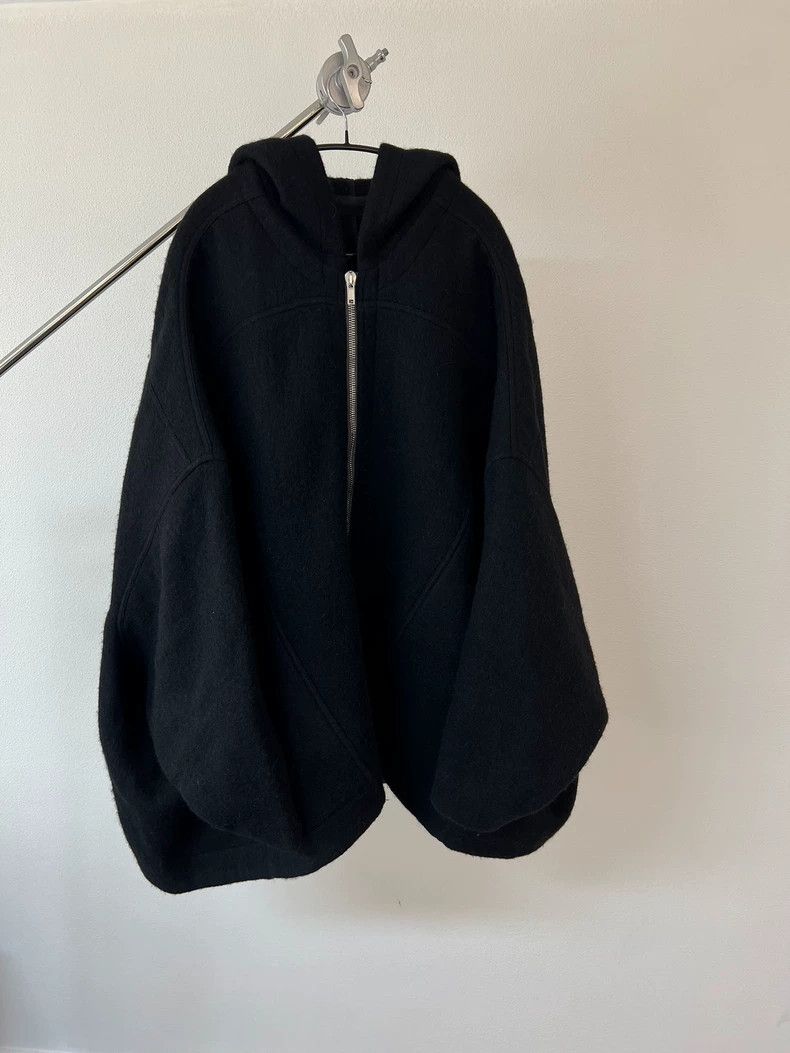 Rick Owens Rick Owens Cut silhouette black wool coat 2503-Nextarrow Size US XXS / EU 40 - 1 Thumbnail