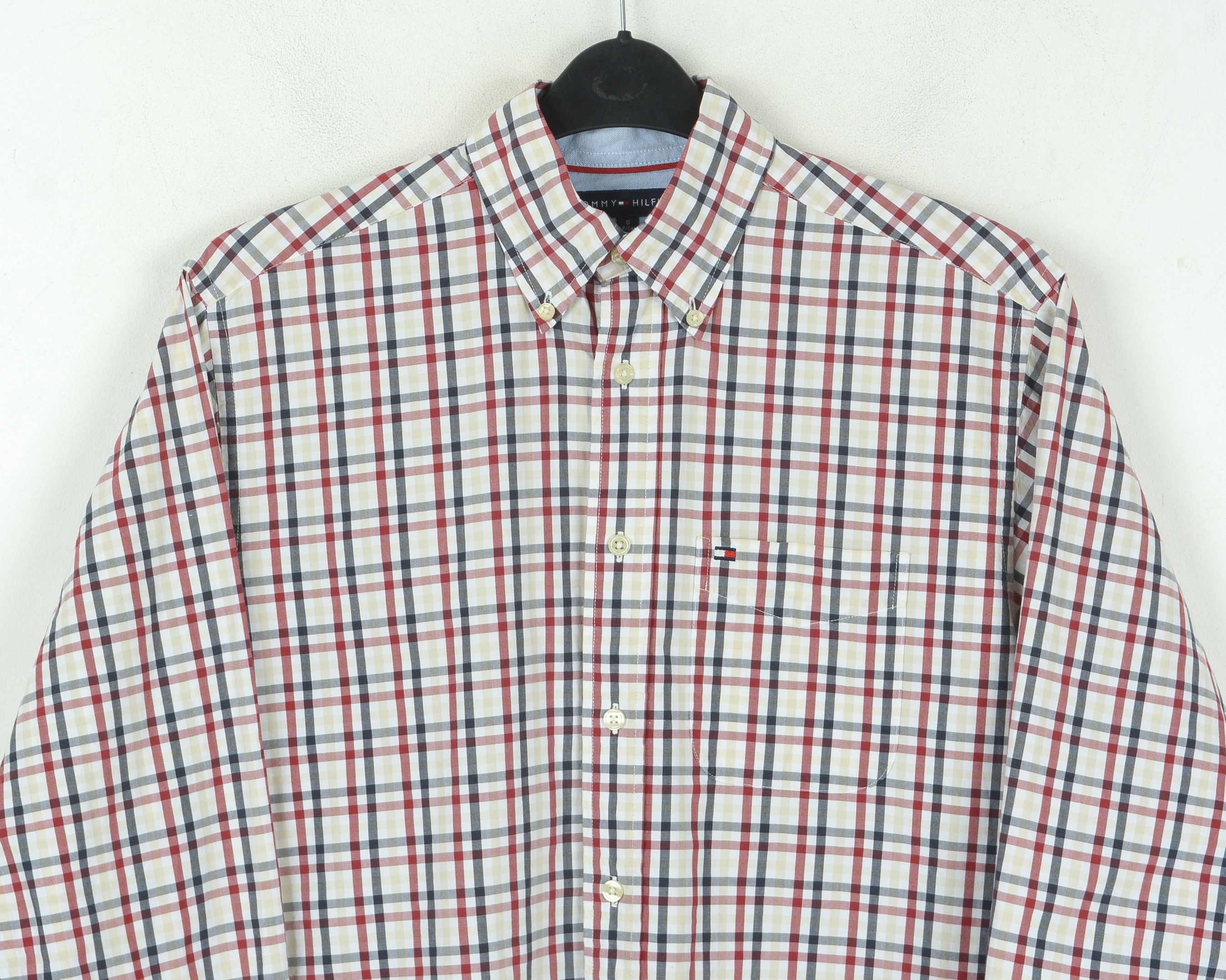 Tommy Hilfiger Button Up Shirt Long Sleeved Tartan Plaid Check Cotton Size US S / EU 44-46 / 1 - 2 Thumbnail