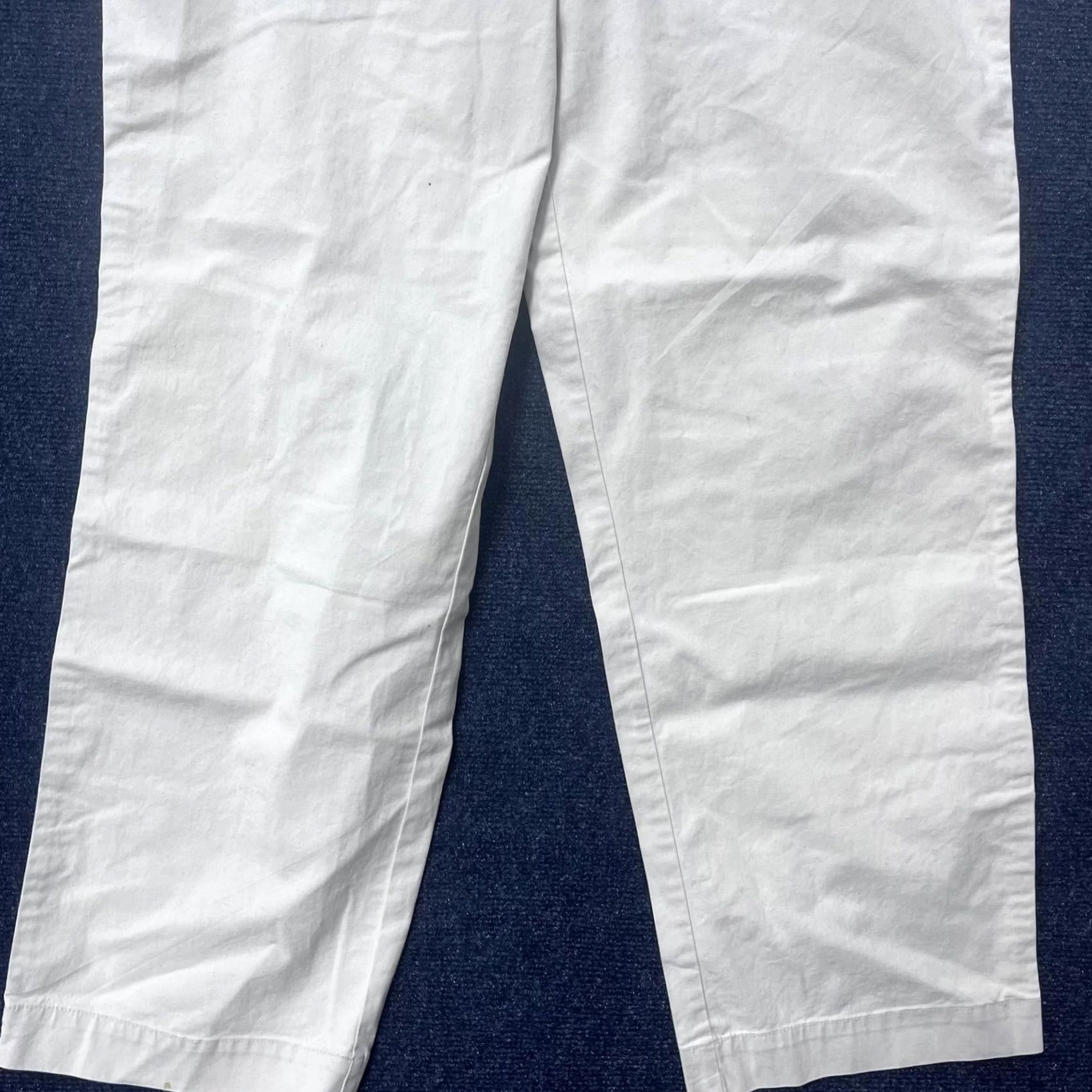 Talbots Talbots Pants Womens 16 Beige Khaki Chino Straight Leg Stretch Cotton Side Tabs Adjustable Waist Pockets Zip 28.5in Inseam Mens Womens Girls? Size 38" / US 16 / IT 52 - 2 Thumbnail