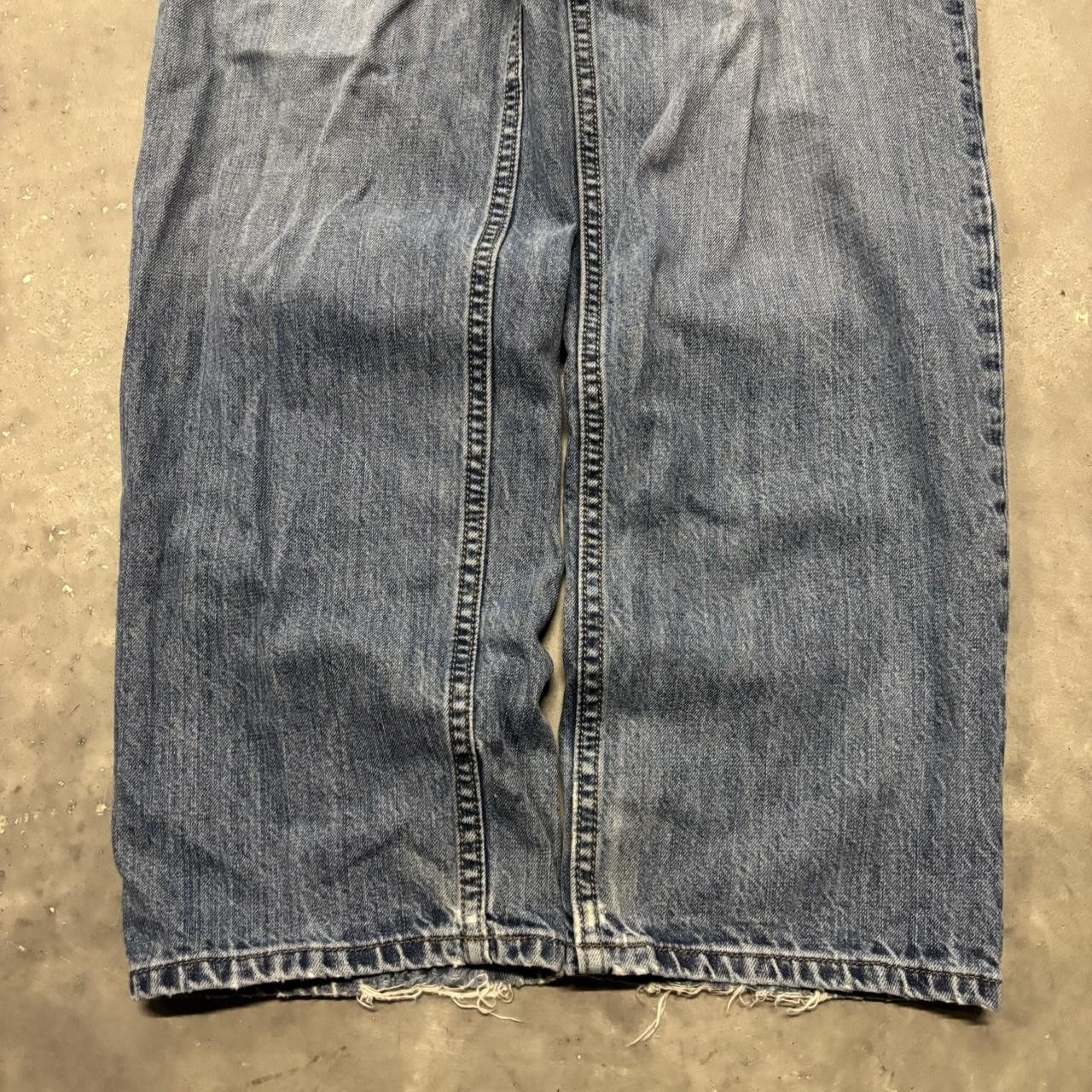Japanese Brand × Vintage Crazy Vintage Y2K/2000s Medium Wash Loose Straight Essential Denim Jeans! Size US 30 / EU 46 - 6 Thumbnail