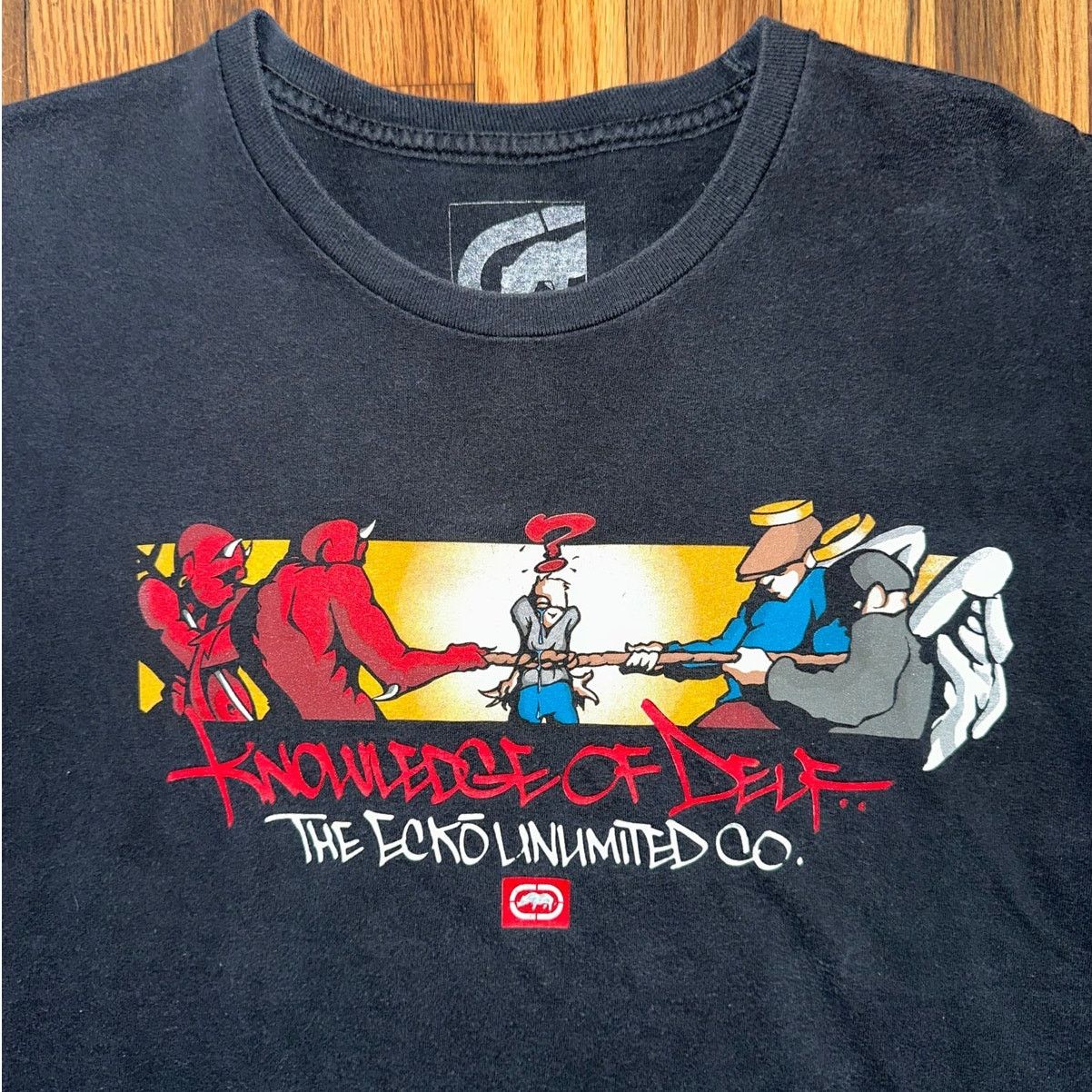 Ecko Unltd. Ecko Unltd Knowledge of Self T Shirt Blackbook Archives XL Size US XL / EU 56 / 4 - 3 Thumbnail