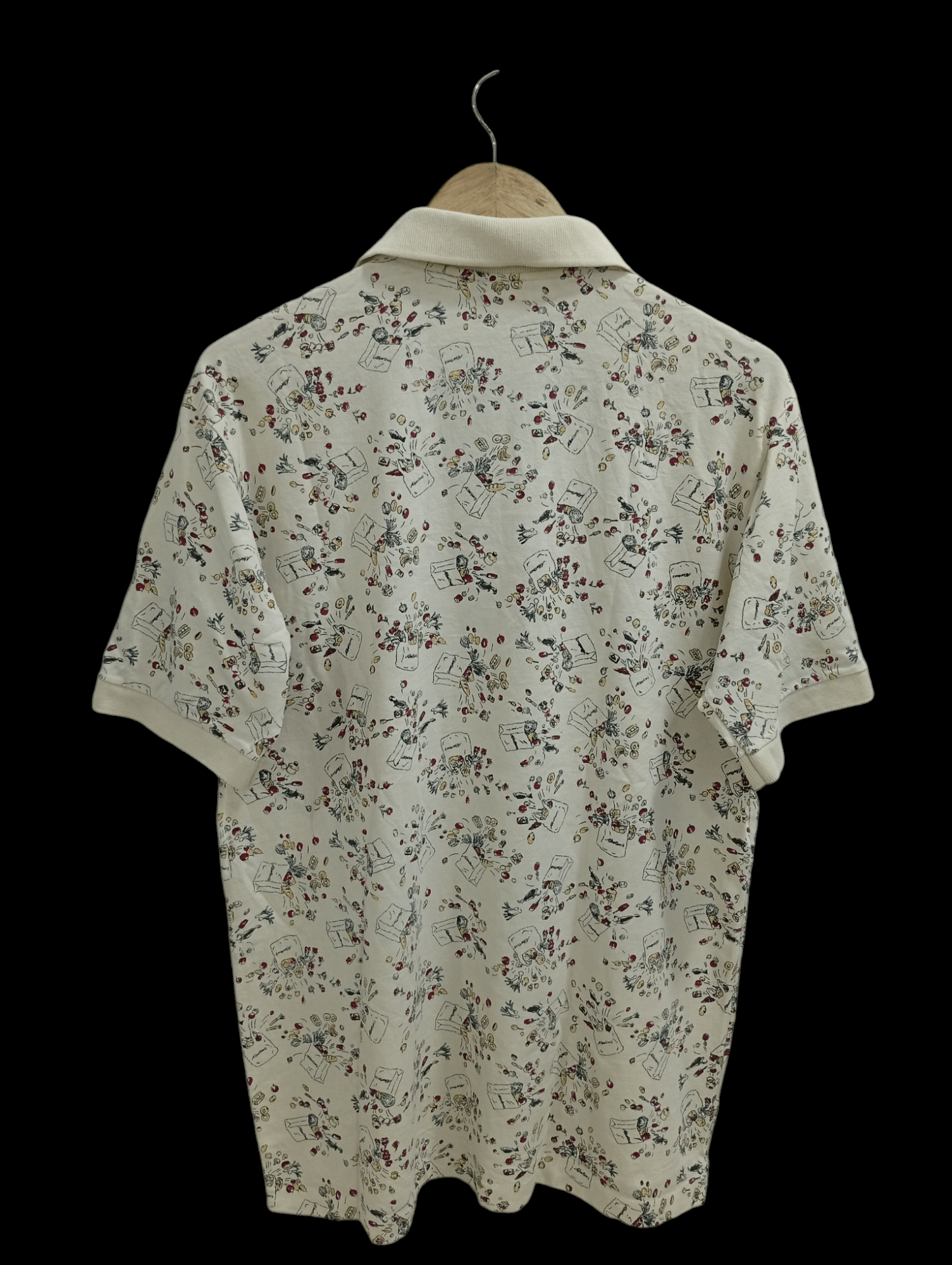 Japanese Brand × Vintage 🔥🔥Vintage Whang Full Print Polo T-Shirt Size US L / EU 52-54 / 3 - 18 Thumbnail