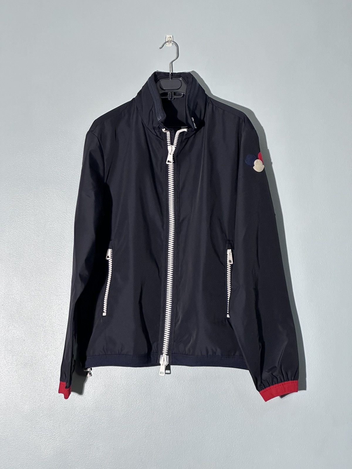 image of Moncler Vivier Giubotto Jacket in Navy, Men's (Size XL)