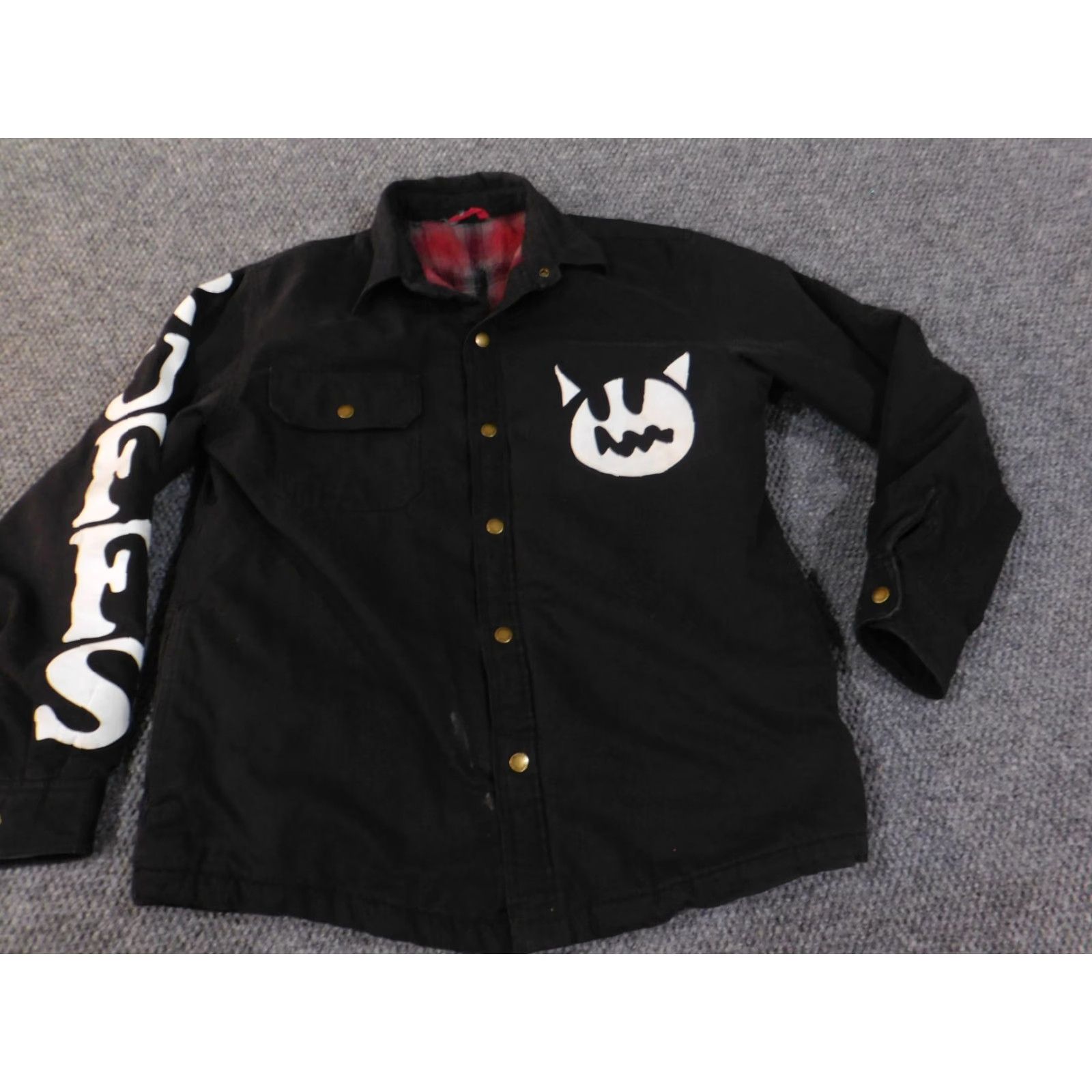 Dickies Dickies Jacket Mens L Bomber Black Workwear Lined Flannel Vintage Army Mid-Length 3 Size US L / EU 52-54 / 3 - 4 Thumbnail