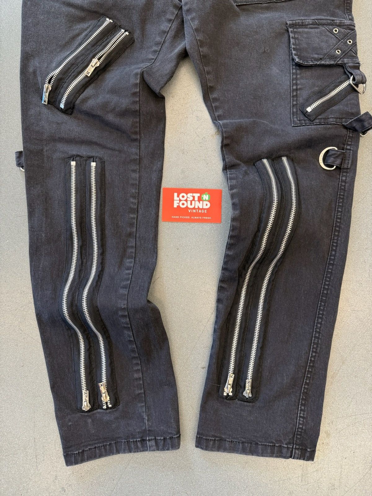 Tripp NYC Y2K Vintage Tripp NYC Bondage Style Zipper Pants Size US 38 / EU 54 - 3 Thumbnail