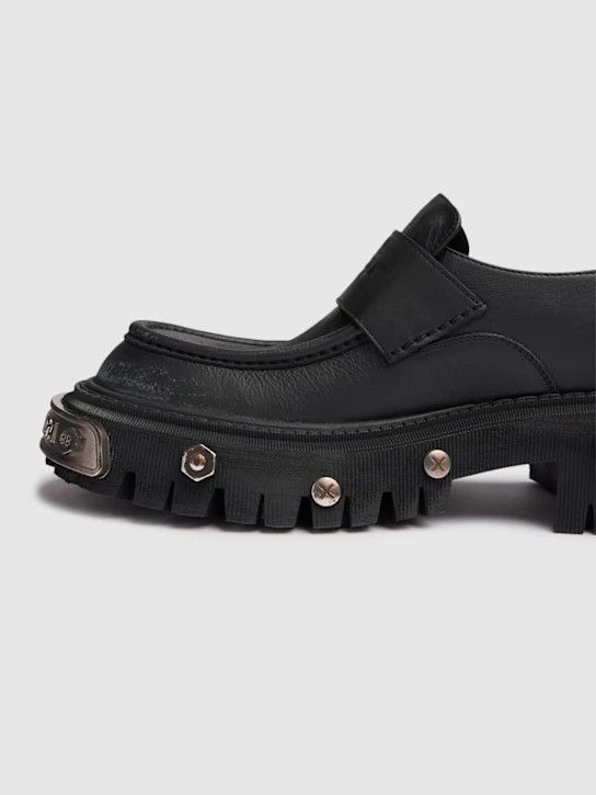 Balenciaga o1lsvrm0425 Tractor Leather Loafers in Black Size US 10 / EU 43 - 3 Thumbnail