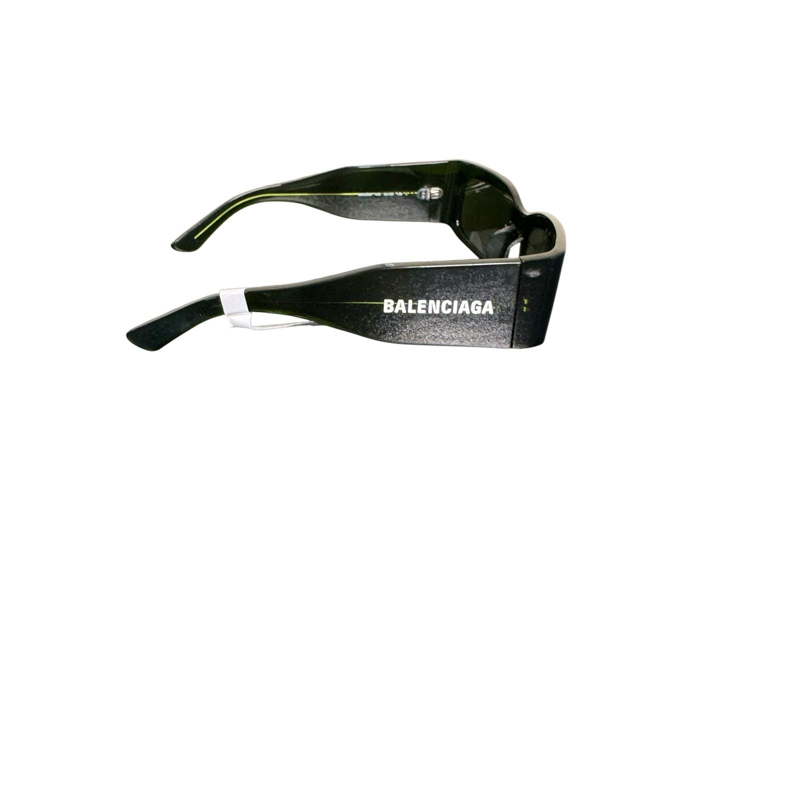 Balenciaga Balenciaga NWT Paper 56MM Rectangular Sunglasses in Green Size ONE SIZE - 6 Thumbnail