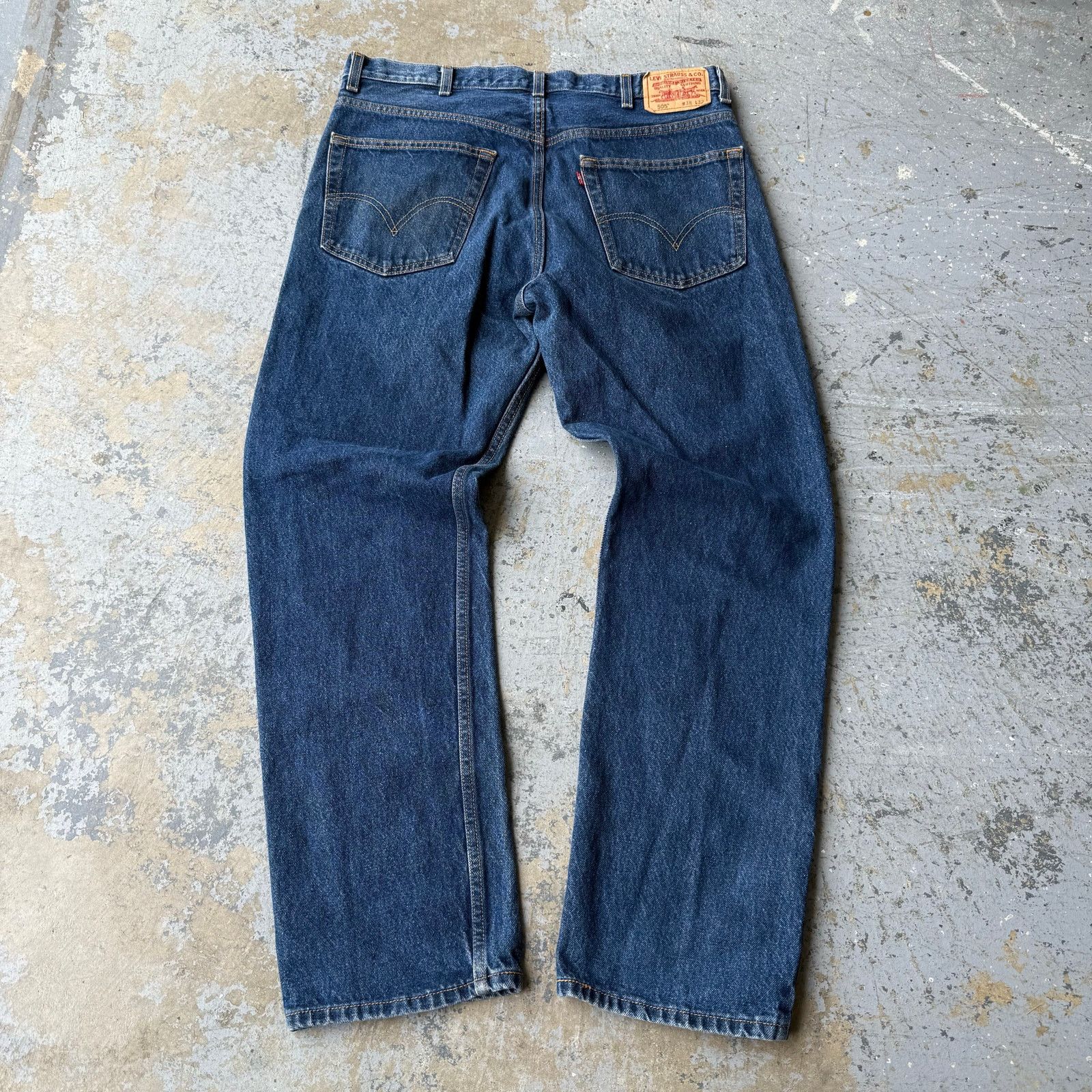 Levi's Vintage Y2K Levi’s 505 Straight Leg Blue Jeans Size US 38 / EU 54 - 1 Thumbnail