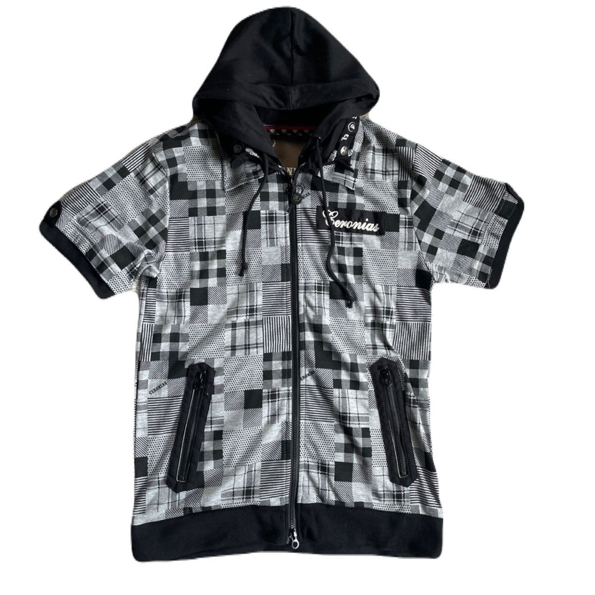 If Six Was Nine 2000s Japanese archive Vkei Docking Hooded Polo Shirts Y2K Size US S / EU 44-46 / 1 - 2 Thumbnail