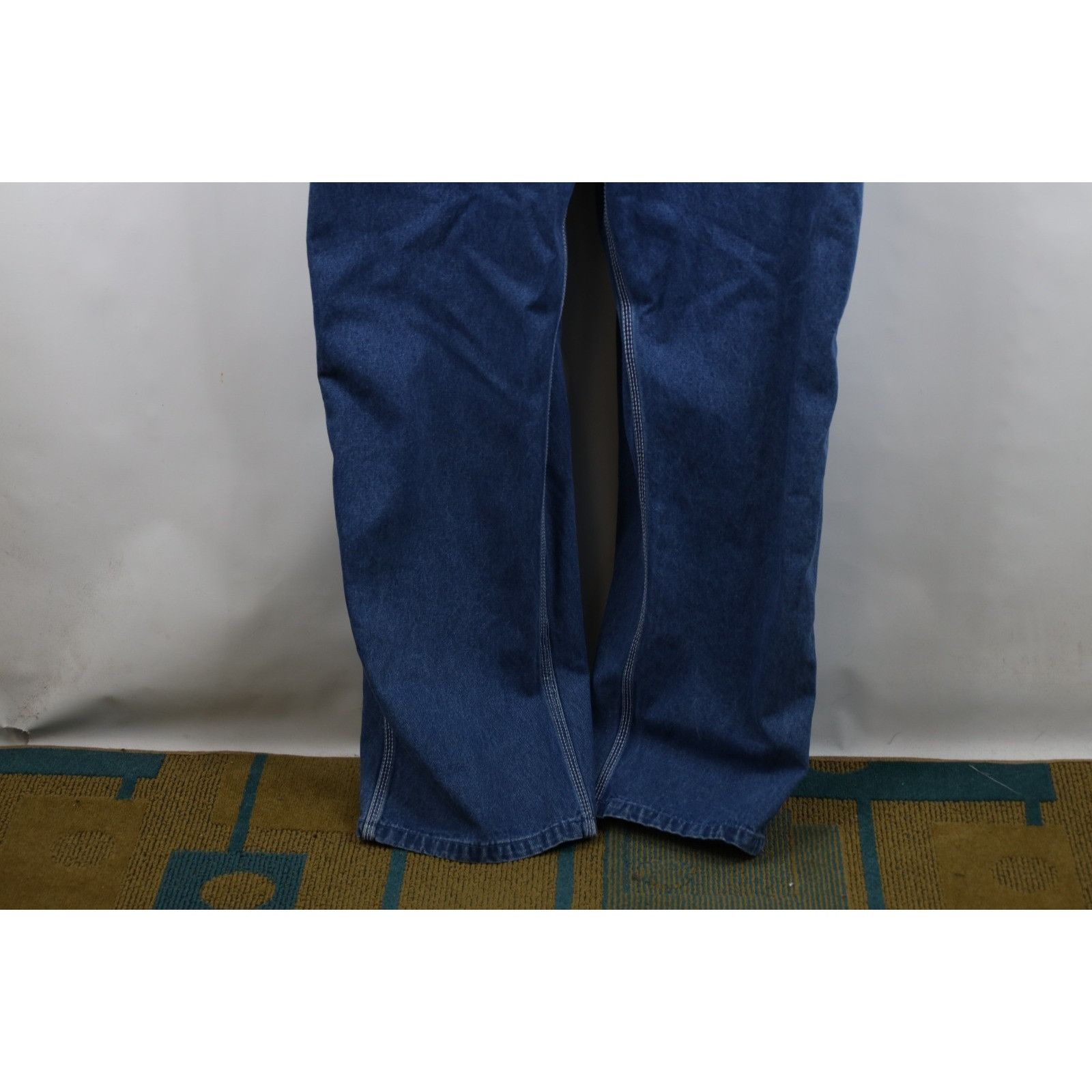 Vintage Vintage 90s Streetwear Distressed Wide Leg Denim Overalls Size US 44 / EU 60 - 4 Thumbnail