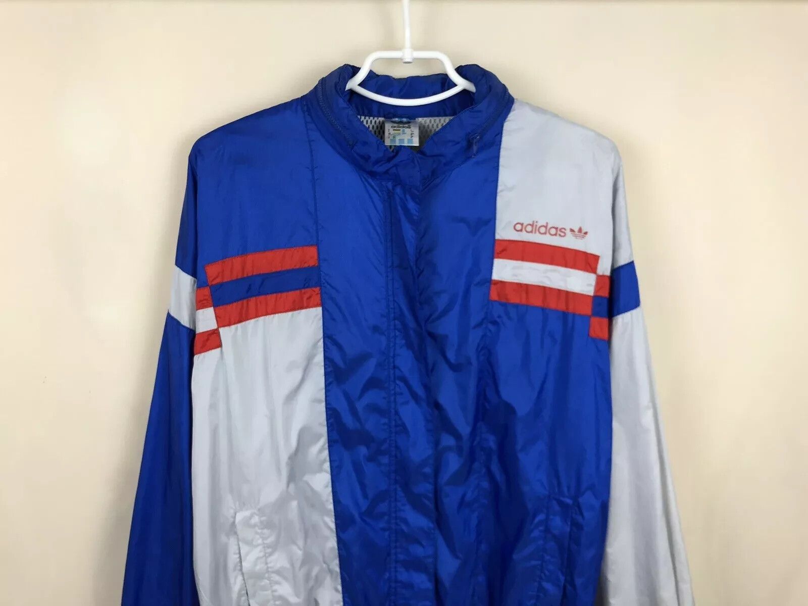Adidas VINTAGE ADIDAS 1990s TRACK TOP NYLON JACKET MENS Size US M / EU 48-50 / 2 - 6 Thumbnail