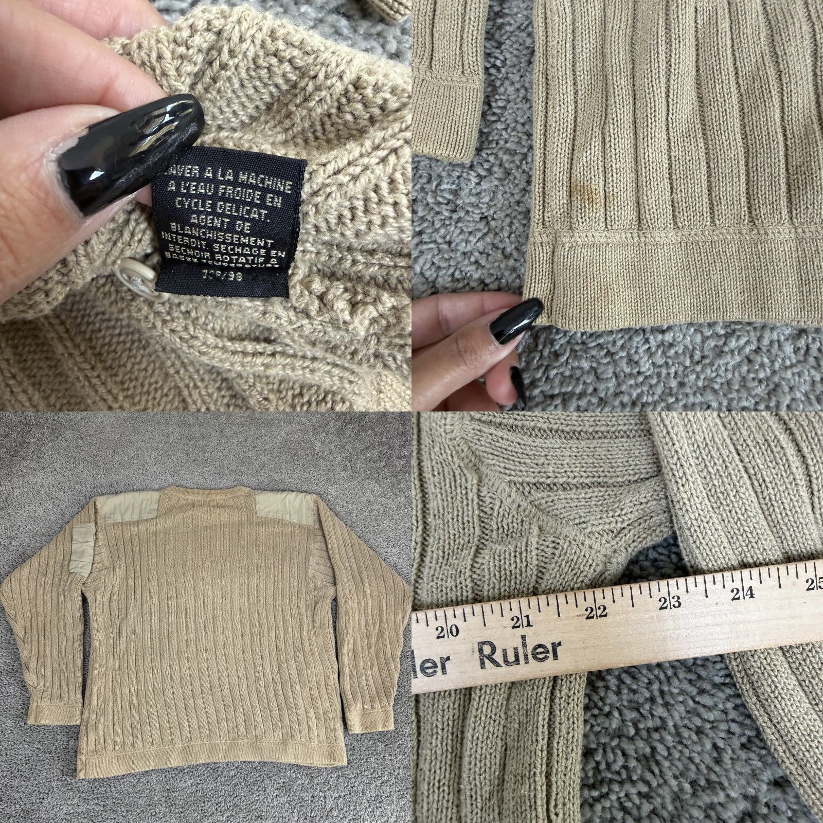 Eddie Bauer Eddie Bauer Legend Sweater Mens M Beige Cotton Crewneck Knit with Pockets UK Size US M / EU 48-50 / 2 - 8 Thumbnail