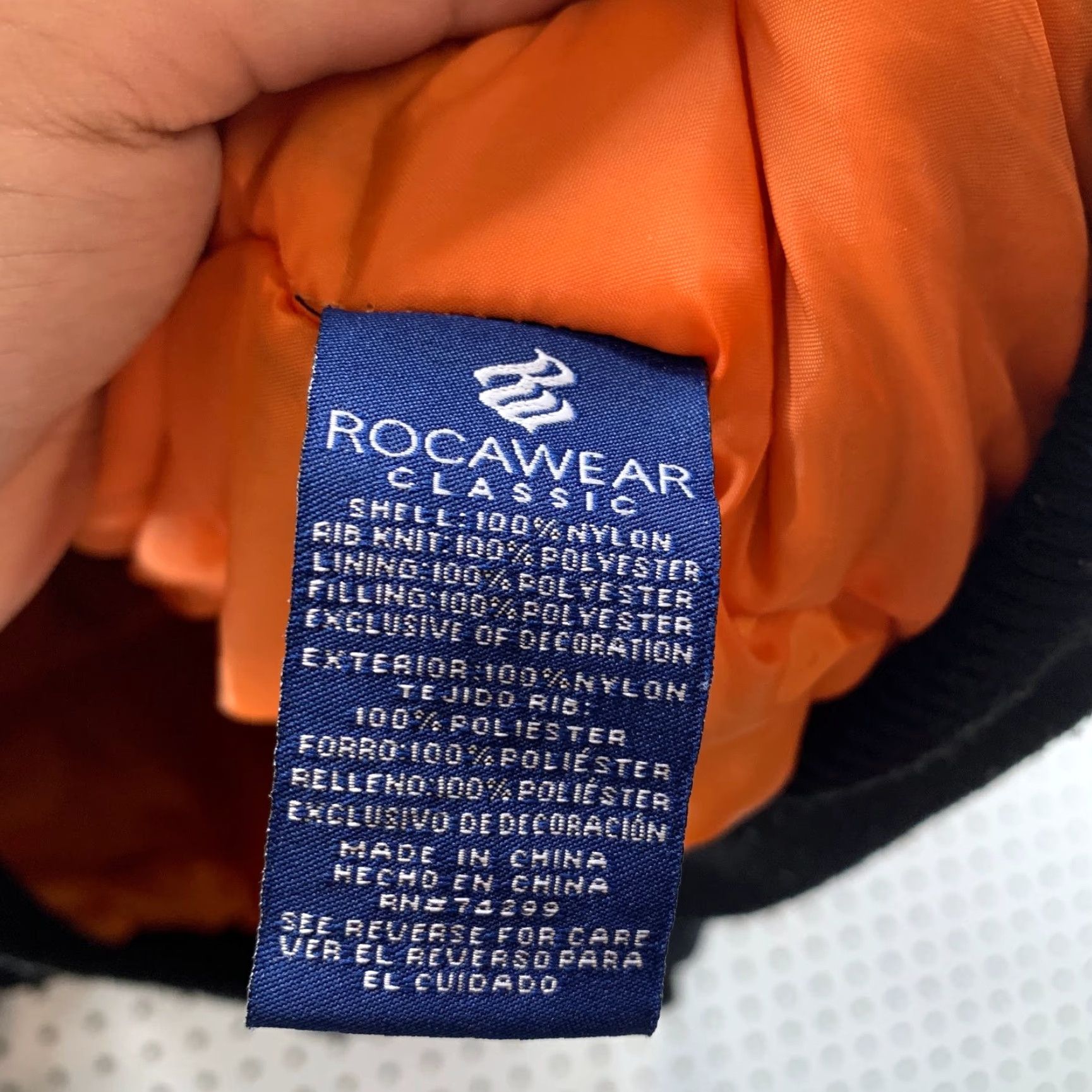 Rocawear VINTAGE Rocawear Bomber Jacket Mens 3XL Black Oranger Liner Utility Pocket Nike Size US XXL / EU 58 / 5 - 7 Thumbnail
