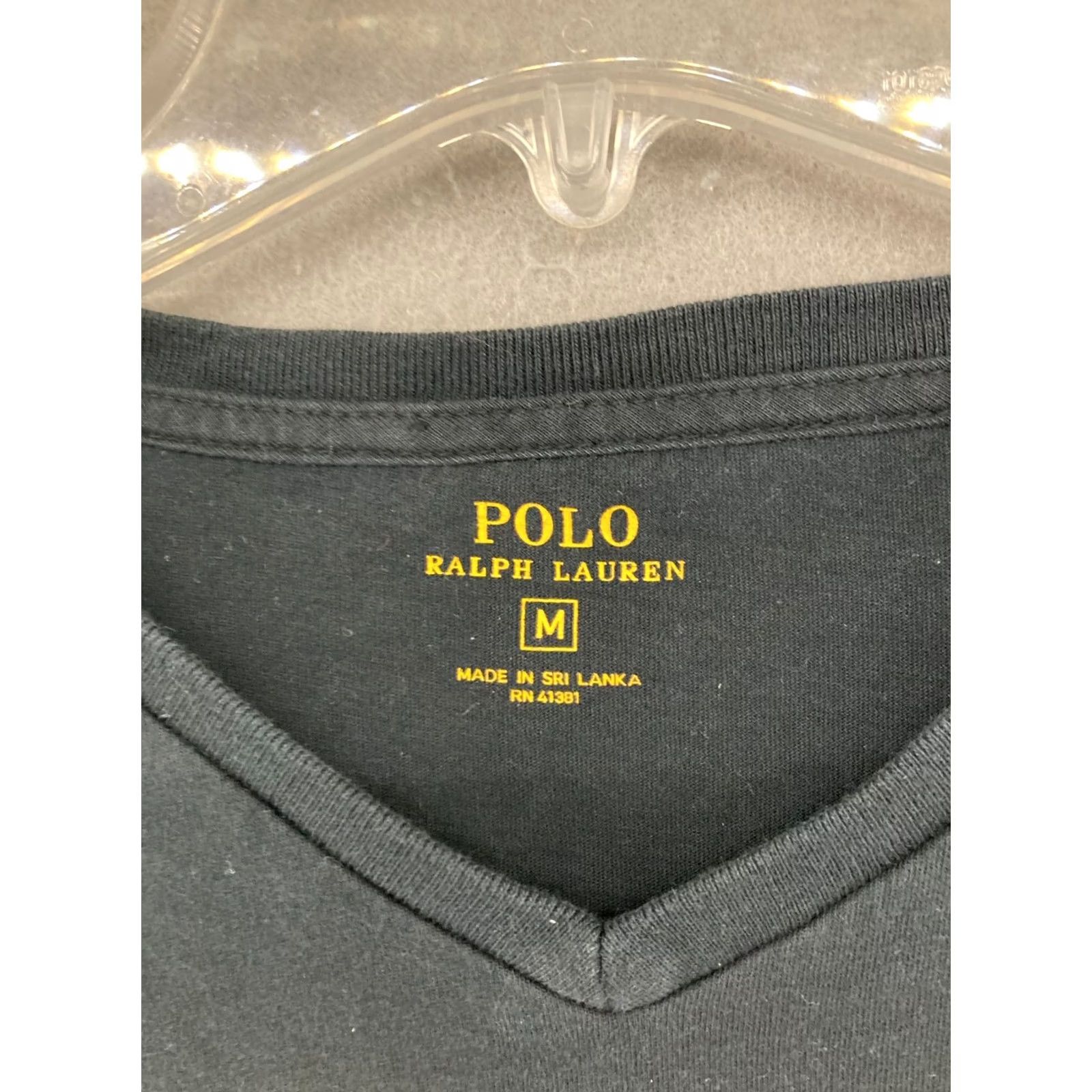 Ralph Lauren VINTAGE Polo Ralph Lauren V Neck Gray T Shirt Mens Medium Red Pony Short Sleeve Casual Size US M / EU 48-50 / 2 - 5 Thumbnail