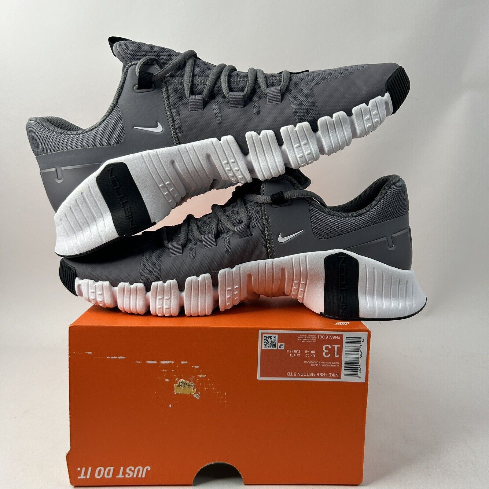 Nike Nike Free Metcon 5 TB “Gunsmoke Grey White Black” 2024 Size US 13 / EU 46 - 3 Thumbnail
