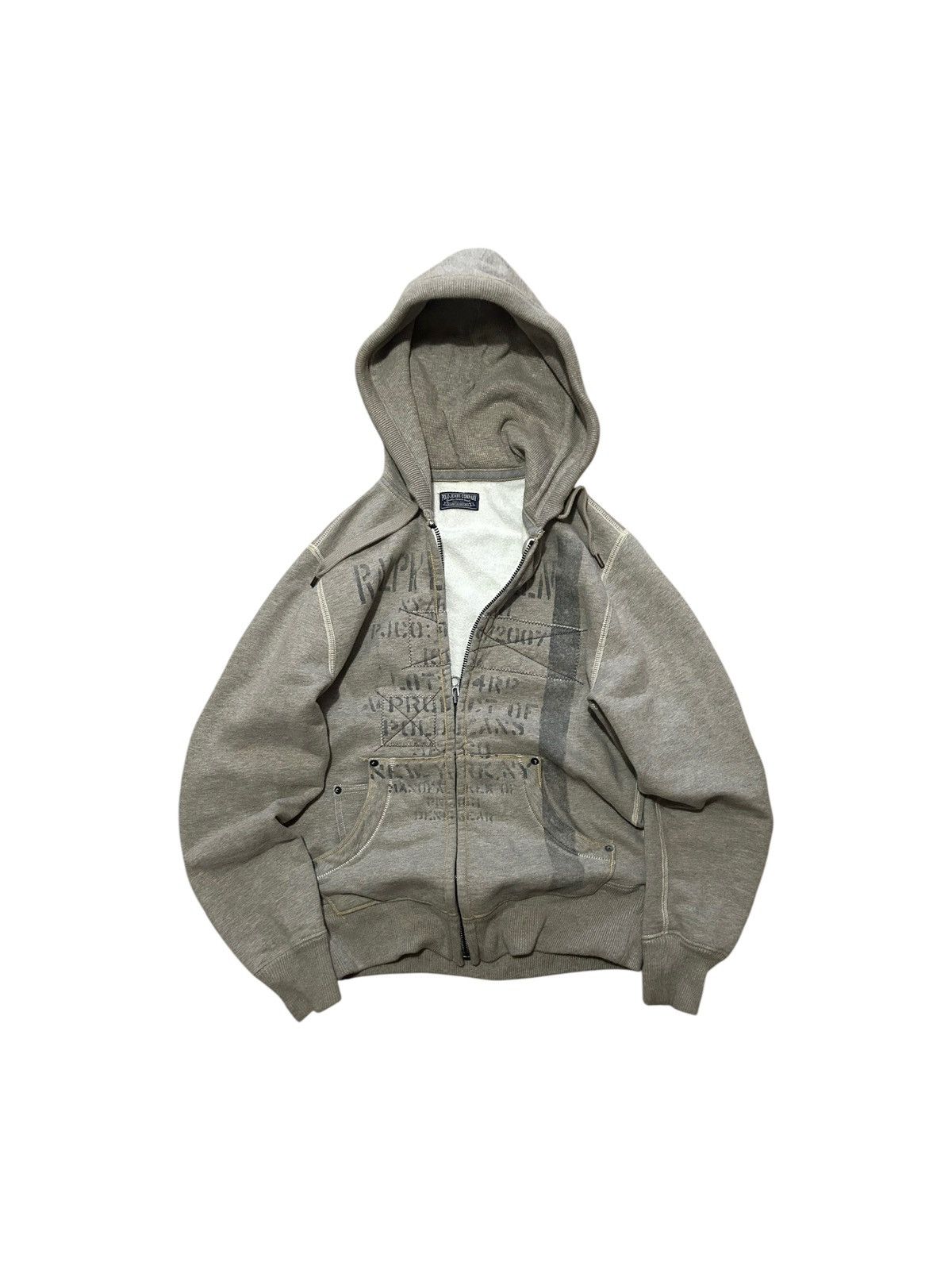 Polo Ralph Lauren Crazy Vintage Y2K Polo Jeans Company Full Zip Hoodie Size US M / EU 48-50 / 2 - 1 Thumbnail