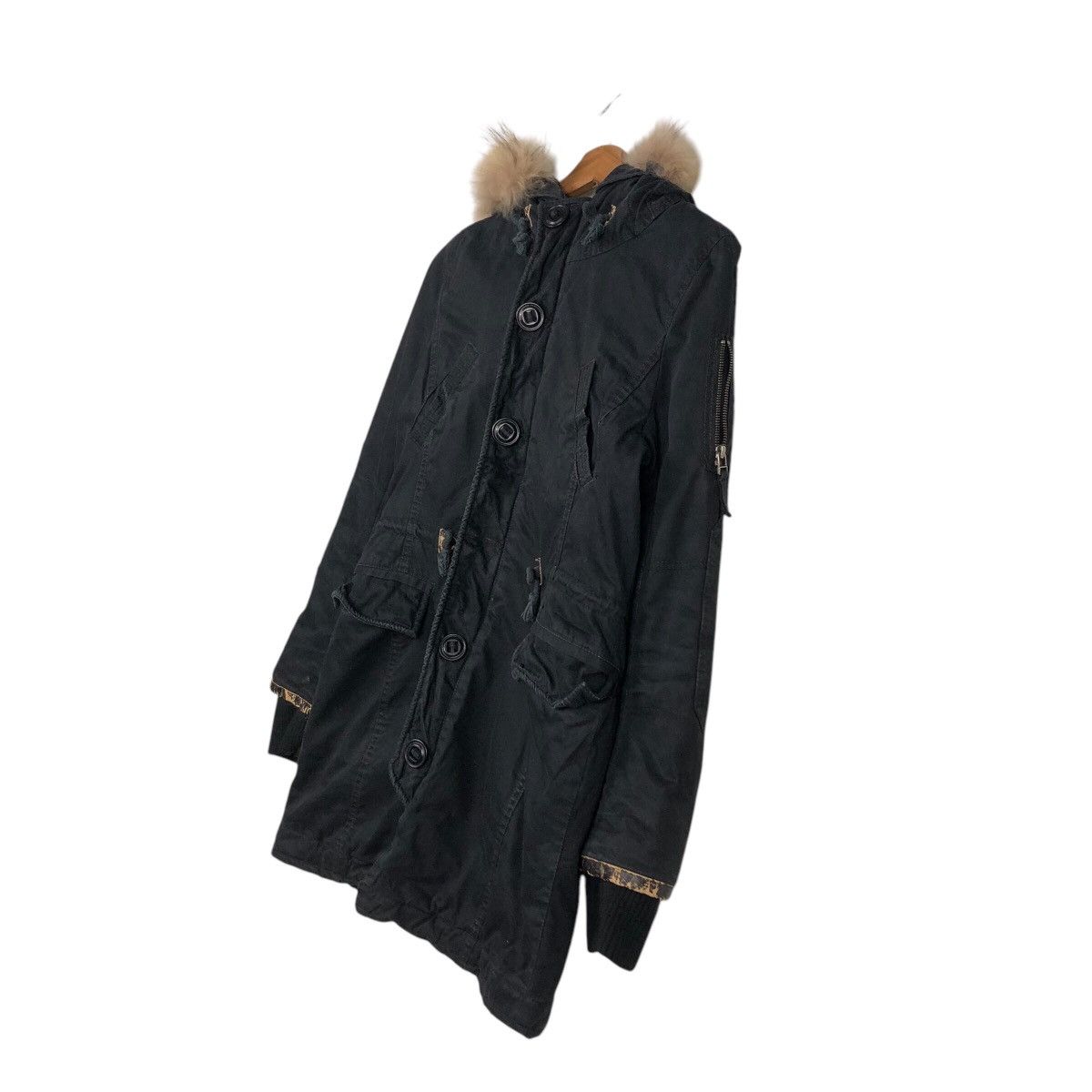 Japanese Brand Vintage Parka Jacket Moussy Military Design Mink Fur Hoodie Size US M / EU 48-50 / 2 - 3 Thumbnail