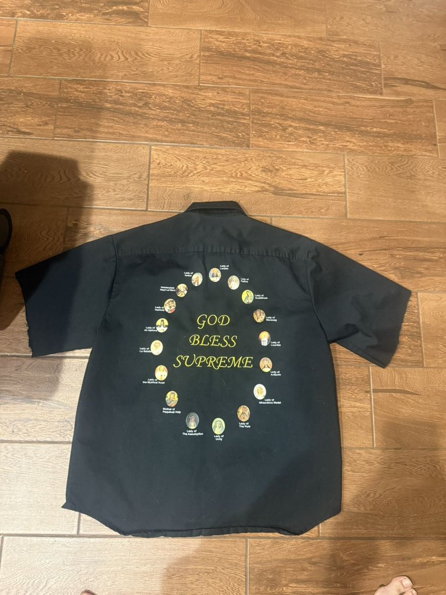 Supreme God Bless supreme button up Size US M / EU 48-50 / 2 - 1 Thumbnail