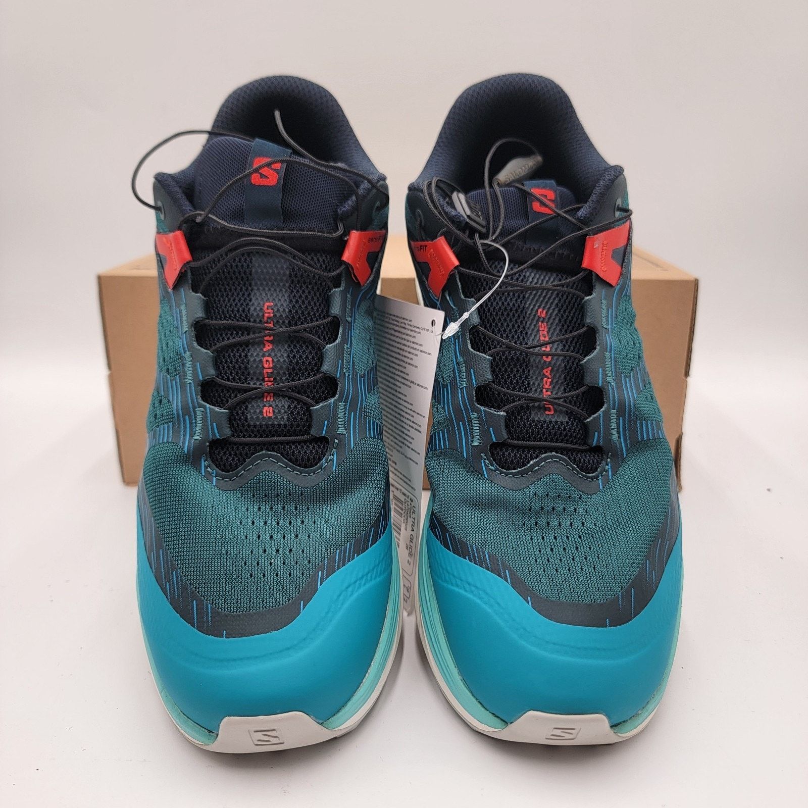 Salomon Mens Salomon Ultra Glide 2 Sz 8 US/7.5 UK 470425 28 Blue/Red Size US 8 / EU 41 - 3 Thumbnail