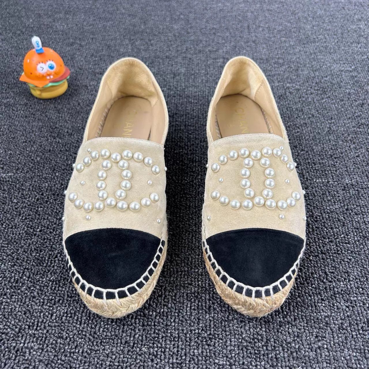Chanel Chanel Beige CC Pearl Fisherman Shoes 36 Size US 5.5 / IT 35.5 - 2 Thumbnail