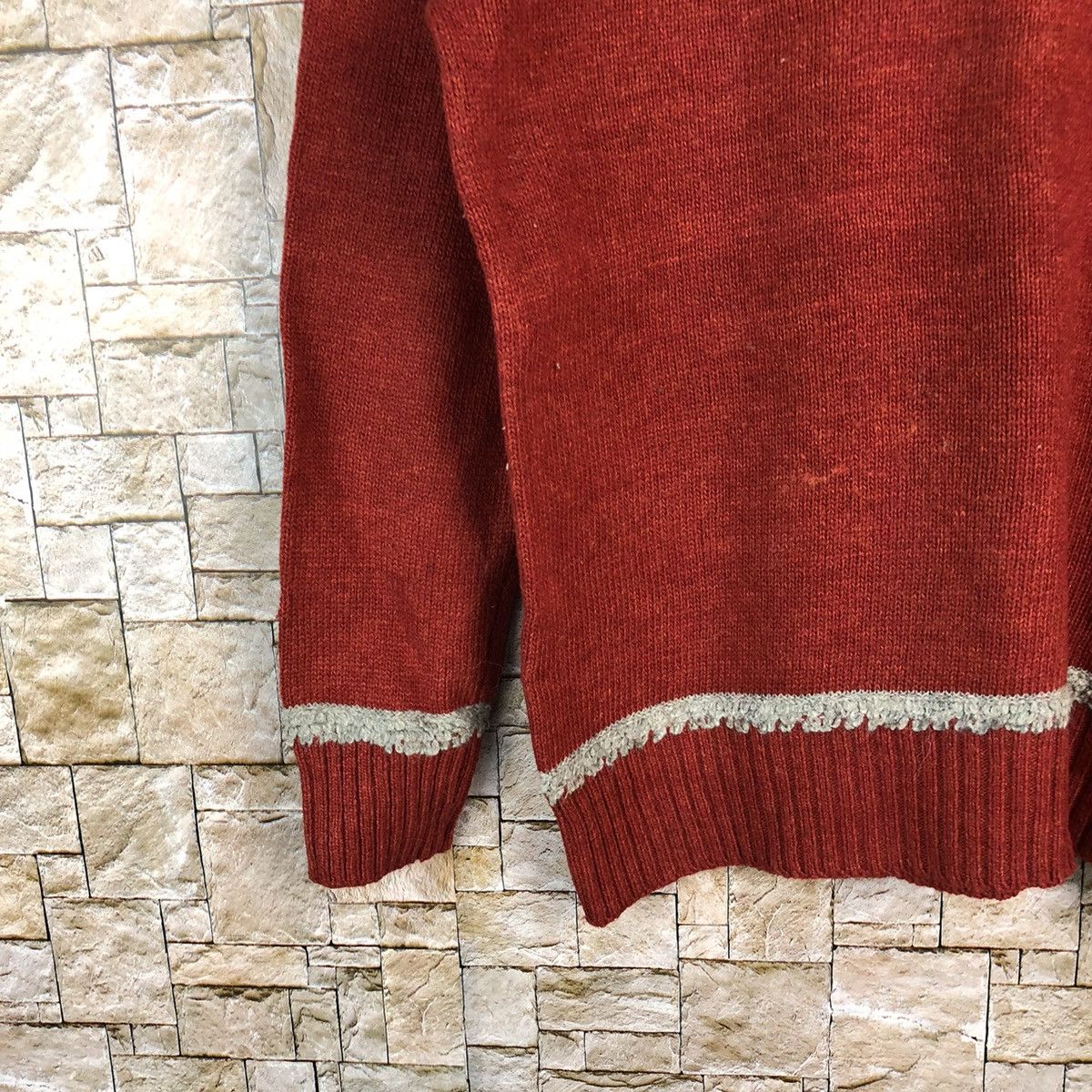Vintage Nothen Truck Red Knitwear #A1217 Size M / US 6-8 / IT 42-44 - 7 Thumbnail