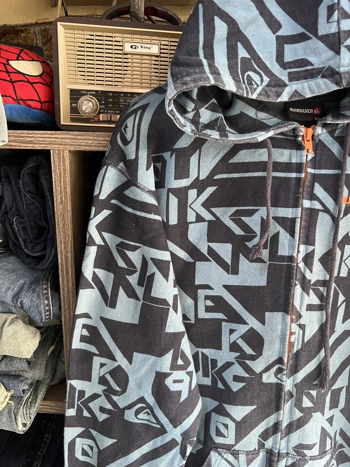 Quiksilver 🔥Quiksilver Fullprinted Zipper Hoodie Size US M / EU 48-50 / 2 - 4 Thumbnail