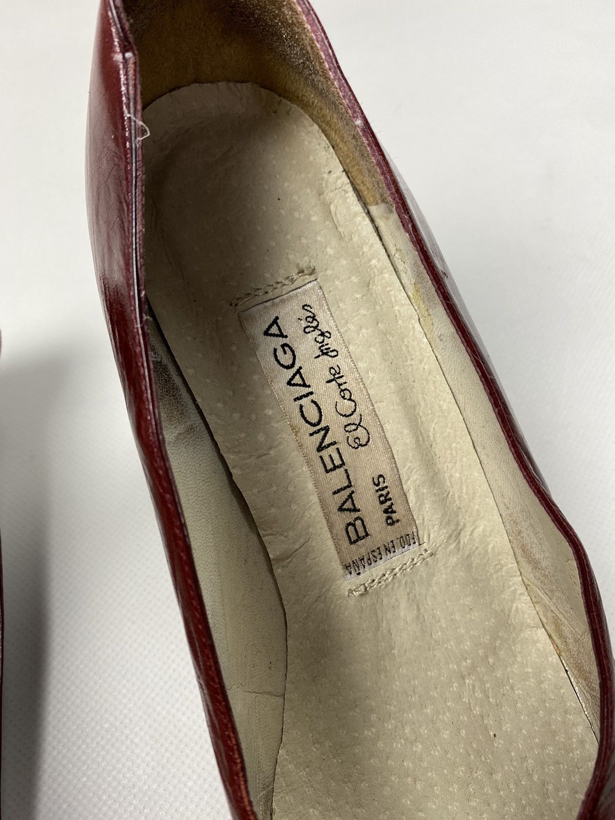 Balenciaga × Vintage Balenciaga vintage ladies leather heels size 38 Size US 8 / IT 38 - 17 Thumbnail