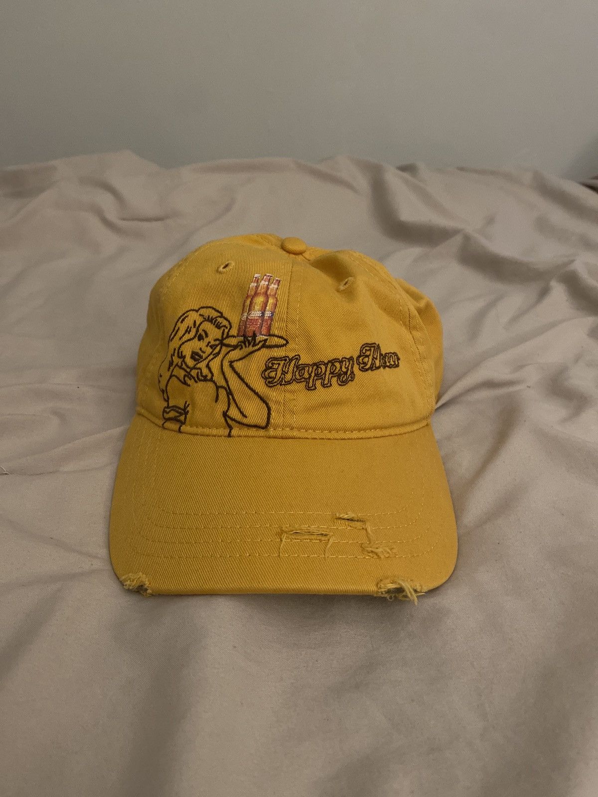 Budweiser × Vintage Vintage Bud Light Happy Hour Hat Size ONE SIZE - 2 Thumbnail